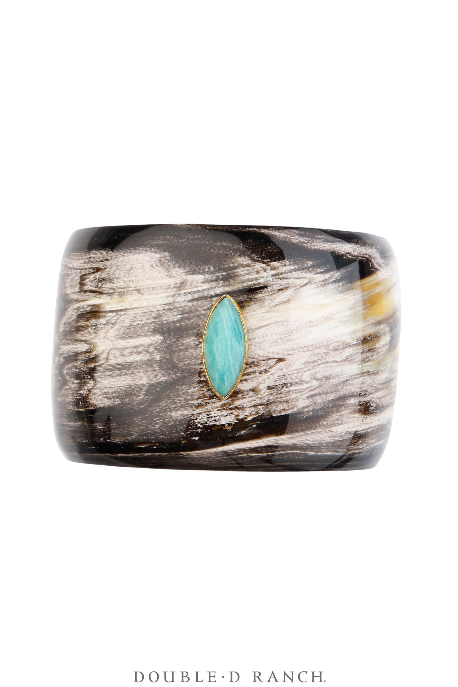 Cuff, Novelty, Horn, Faceted Labradorite Jewels, Contemporary, 4290