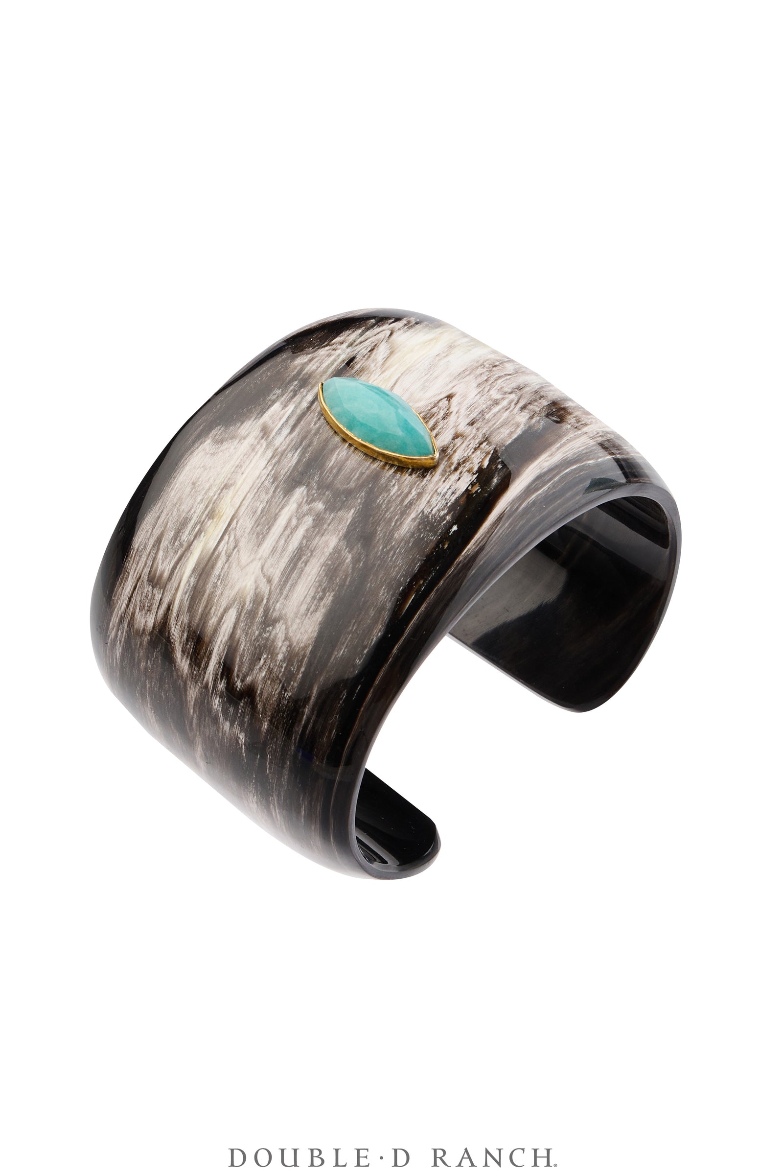 Cuff, Novelty, Horn, Faceted Labradorite Jewels, Contemporary, 4290