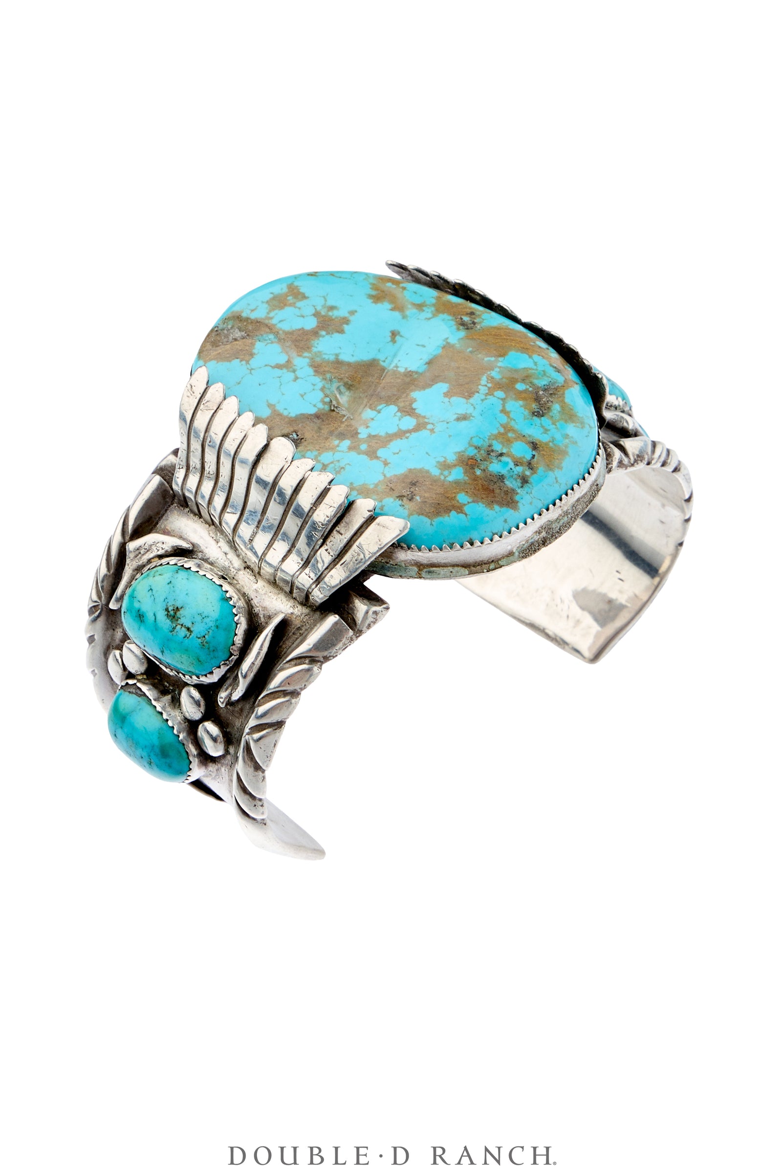 Cuff, Natural Stone, Turquoise, Hallmark, Vintage ‘70s, 4324