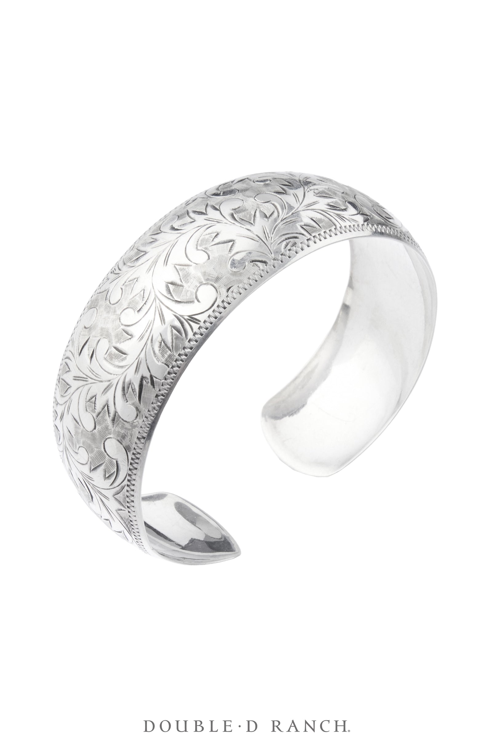 Cuff, Engraved, Western Scrollwork, Thistle Design, Hallmark, Vintage, 4366