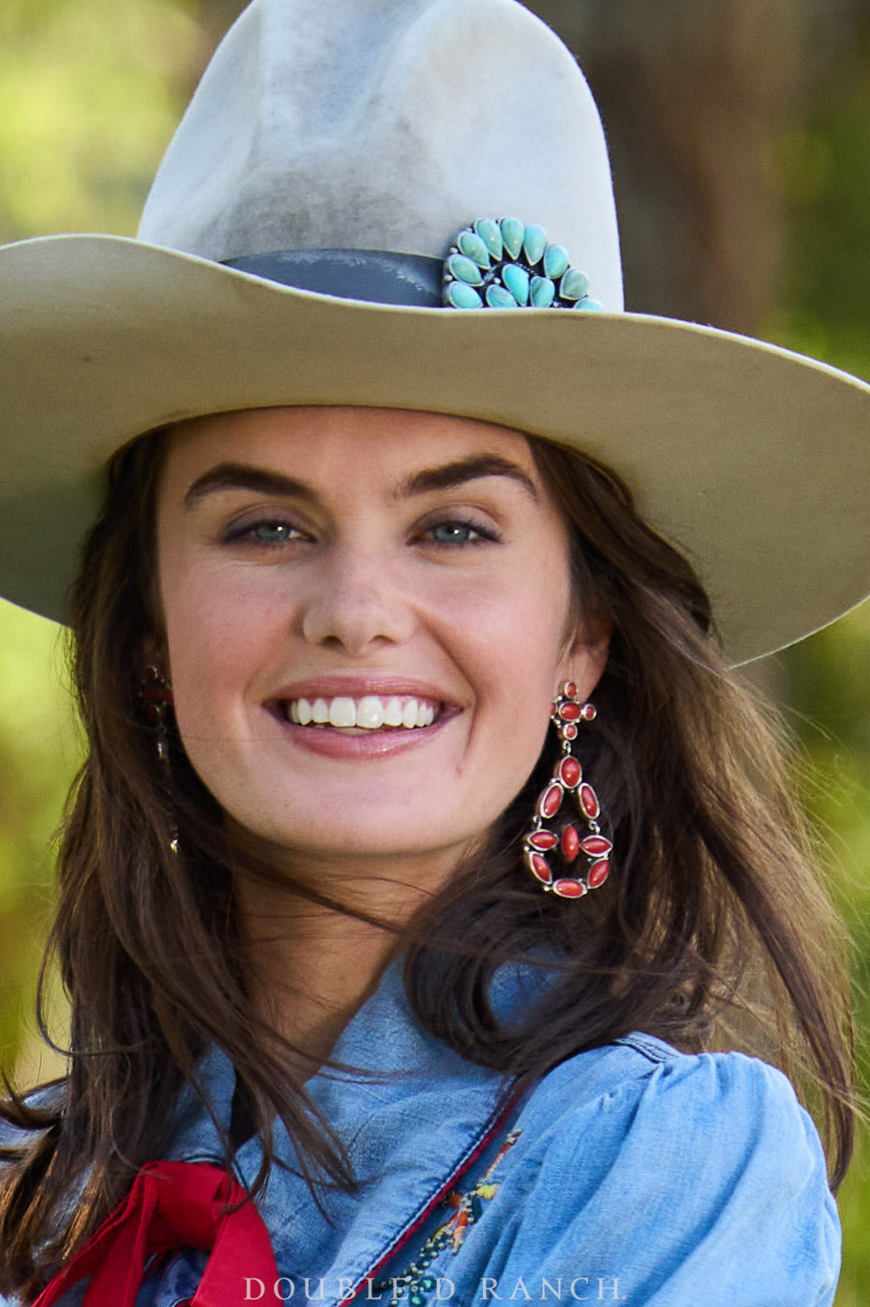 Earrings, Federico, Chandelier, Coral, Hallmark, Contemporary, 1538
