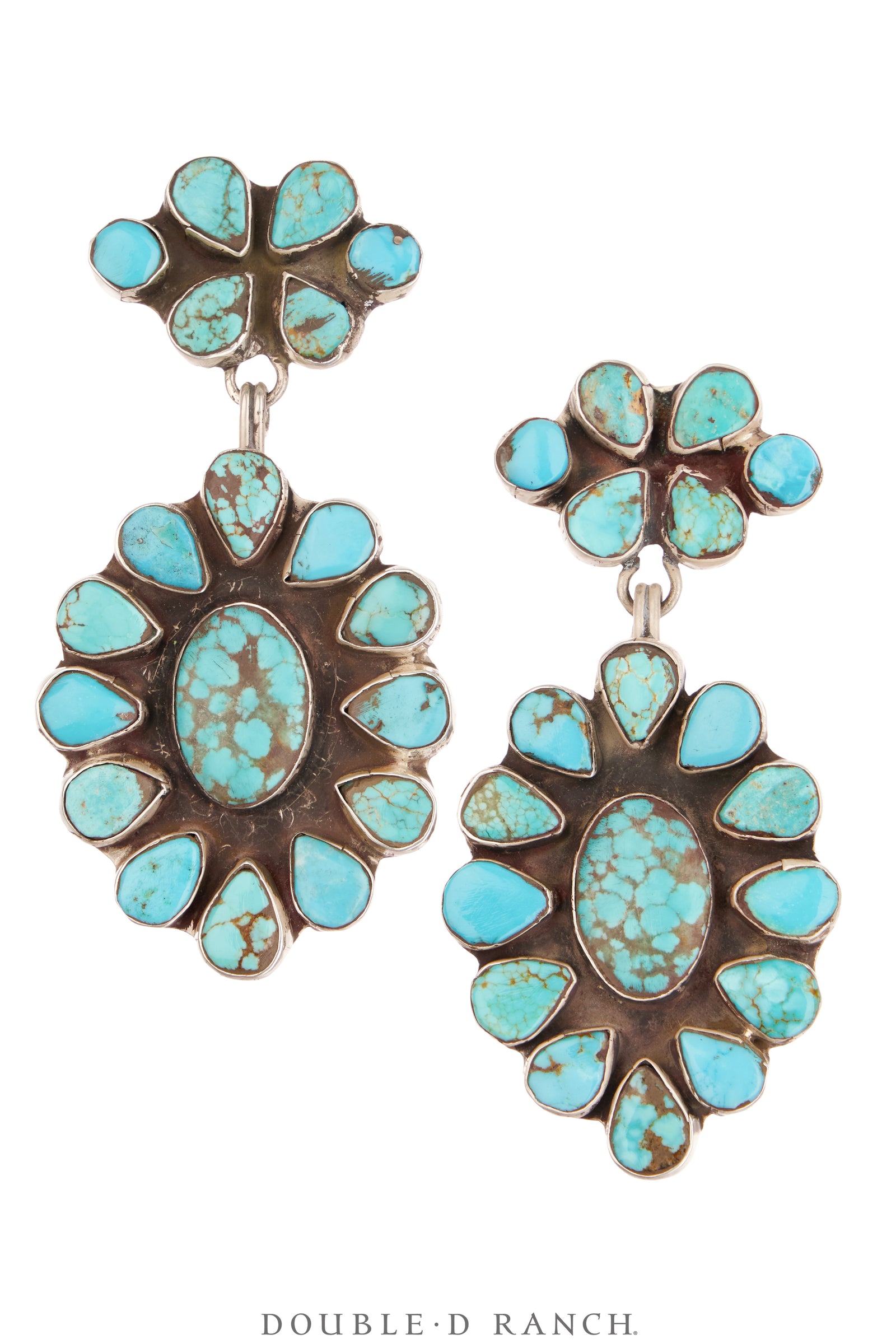 Earrings, Oscar Betz, Drop, Turquoise, 2152