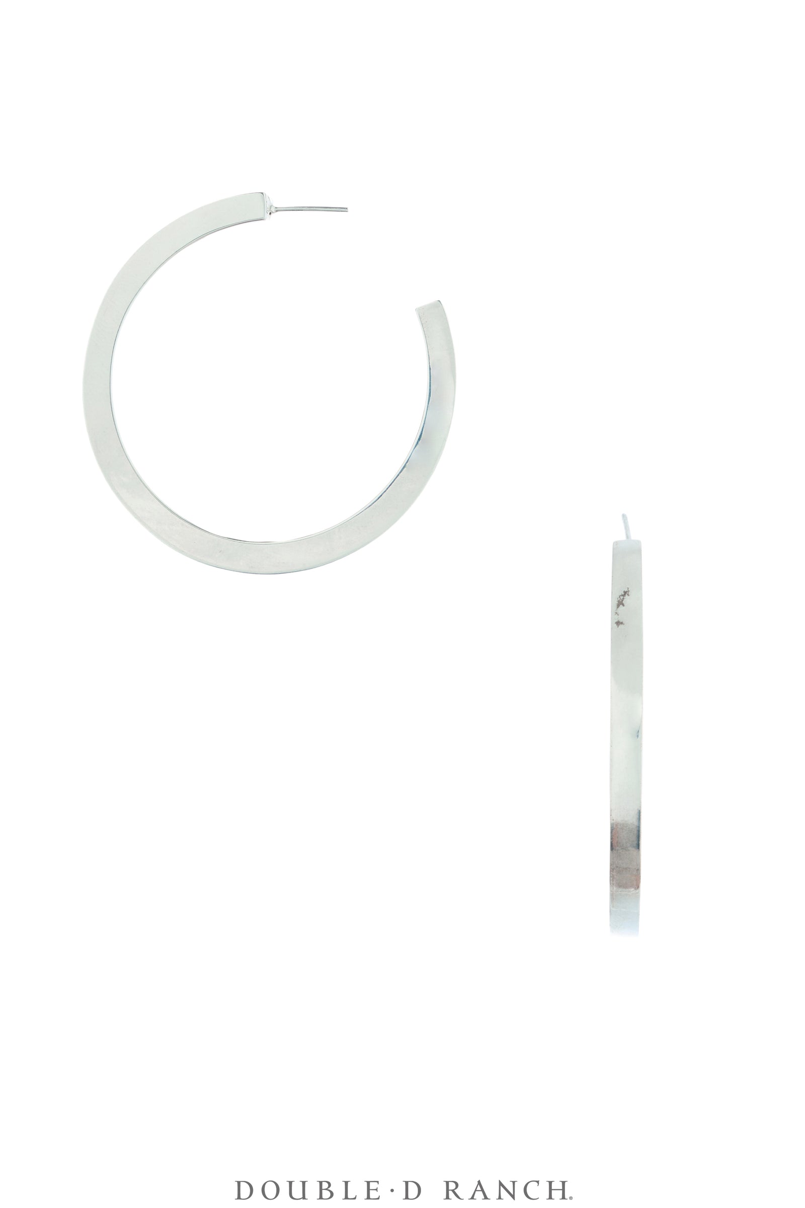 Earrings, Hoops, Sterling Silver, Contemporary, 2272