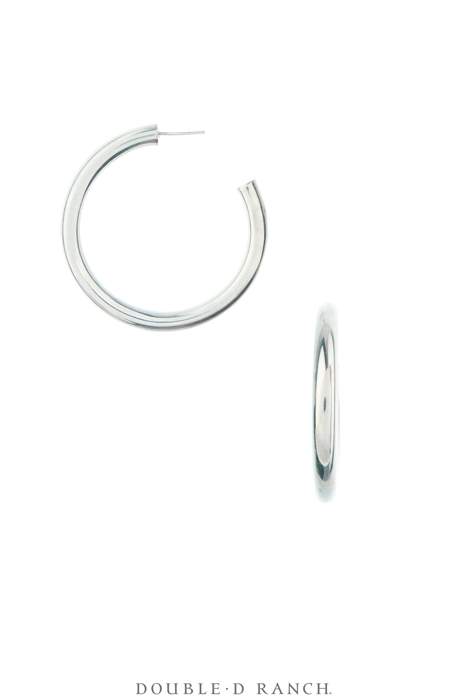 Earrings, Hoops, Sterling Silver, Contemporary, 2273