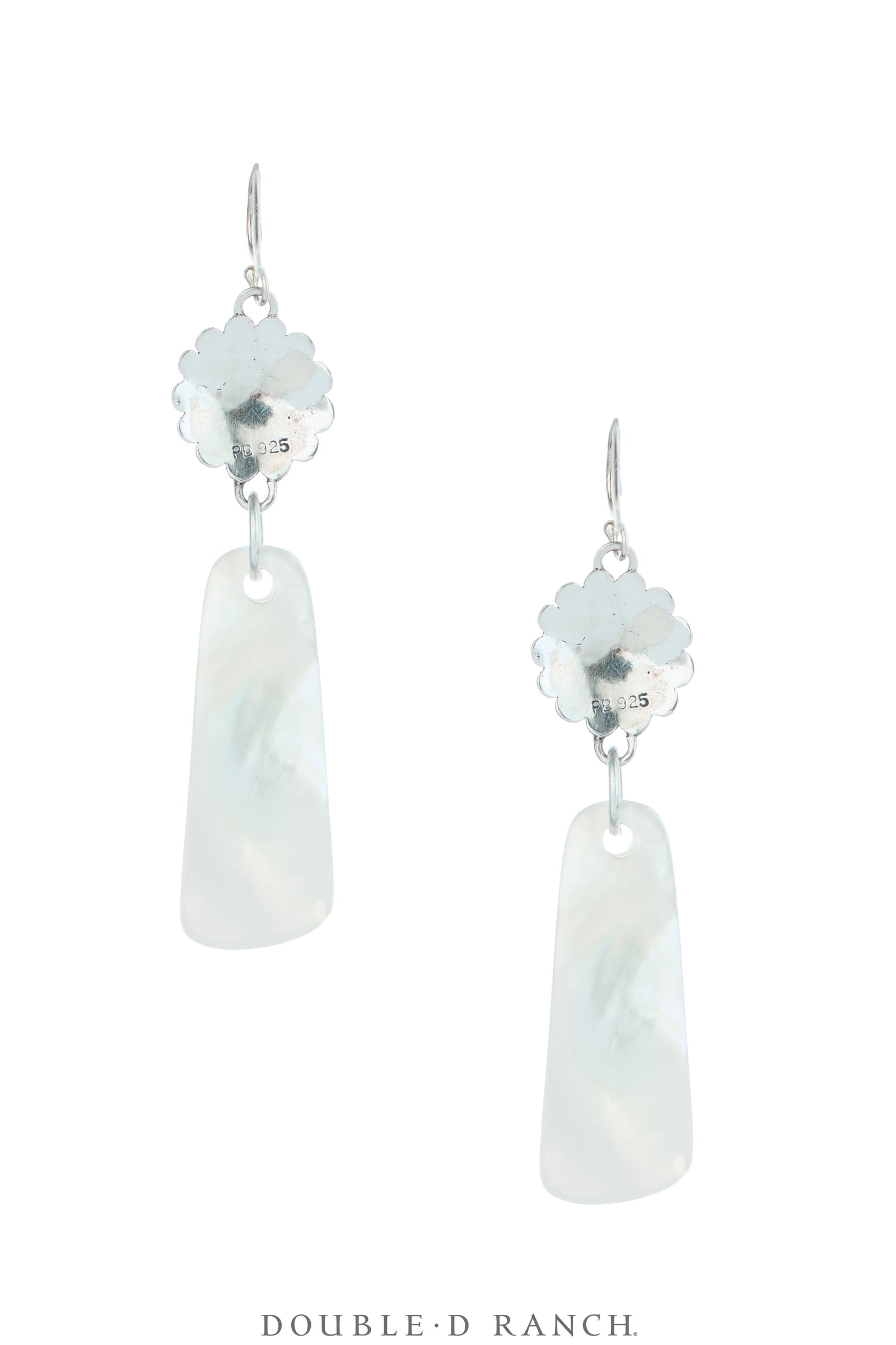 Earrings, Slab, Abalone & Turquoise, Artisan, Contemporary, 2284
