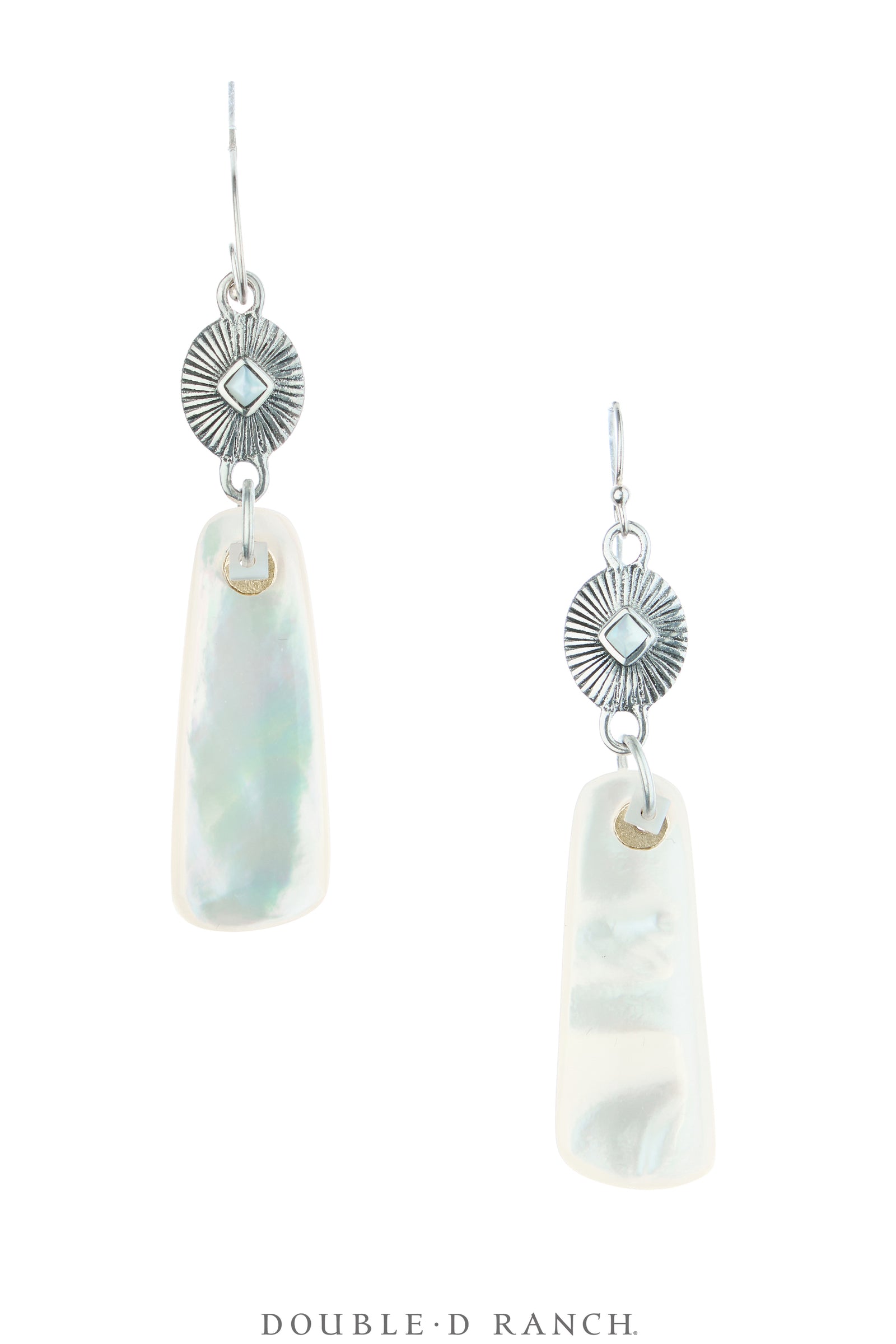 Earrings, Slab, Abalone, Artisan, Contemporary, 2287