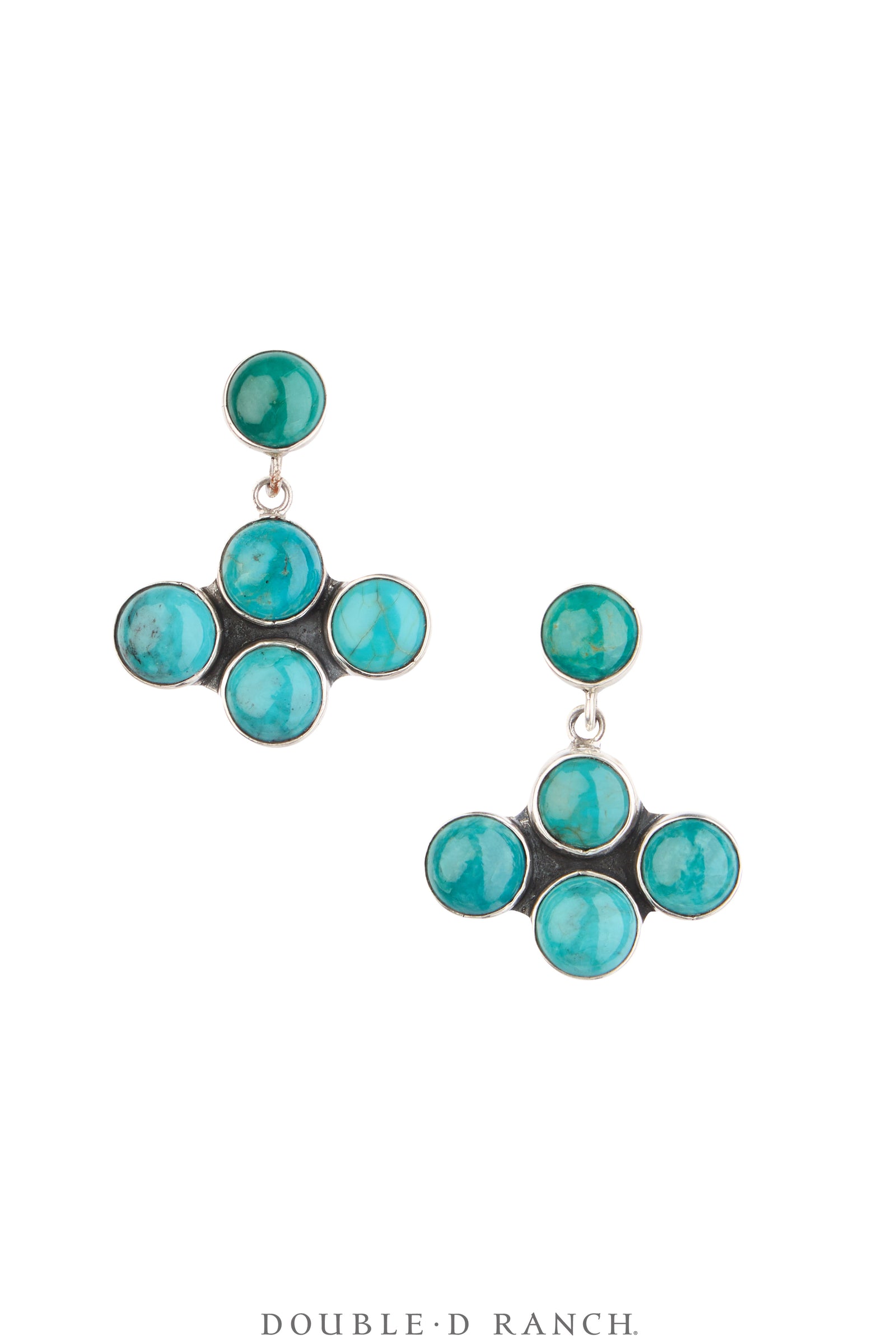 Earrings, Federico, Cluster, Turquoise, Hallmark, Contemporary, 2316