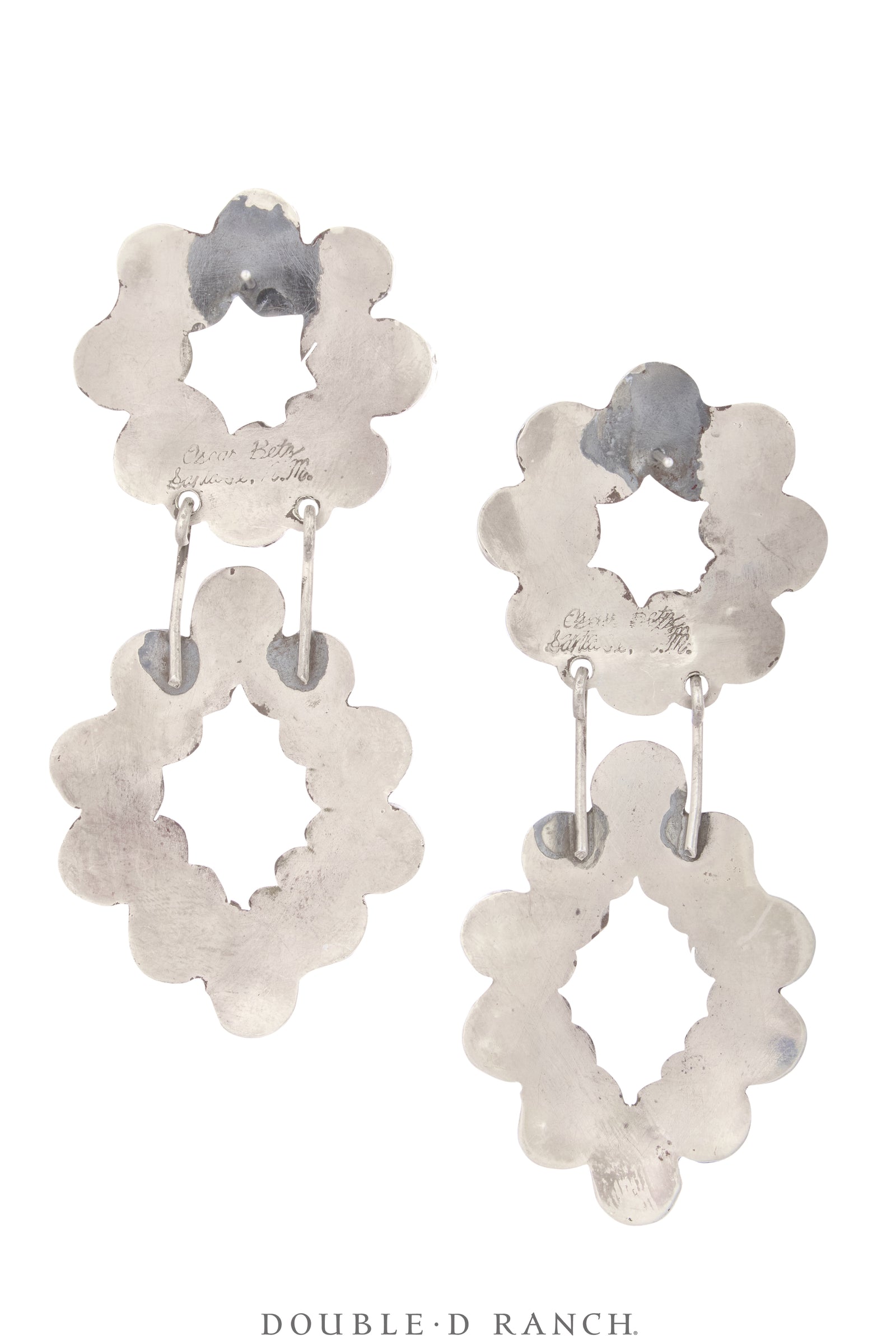 Earrings, Oscar Betz, Drop, Turquoise, Oscar Betz Hallmark, Contemporary, 2367C