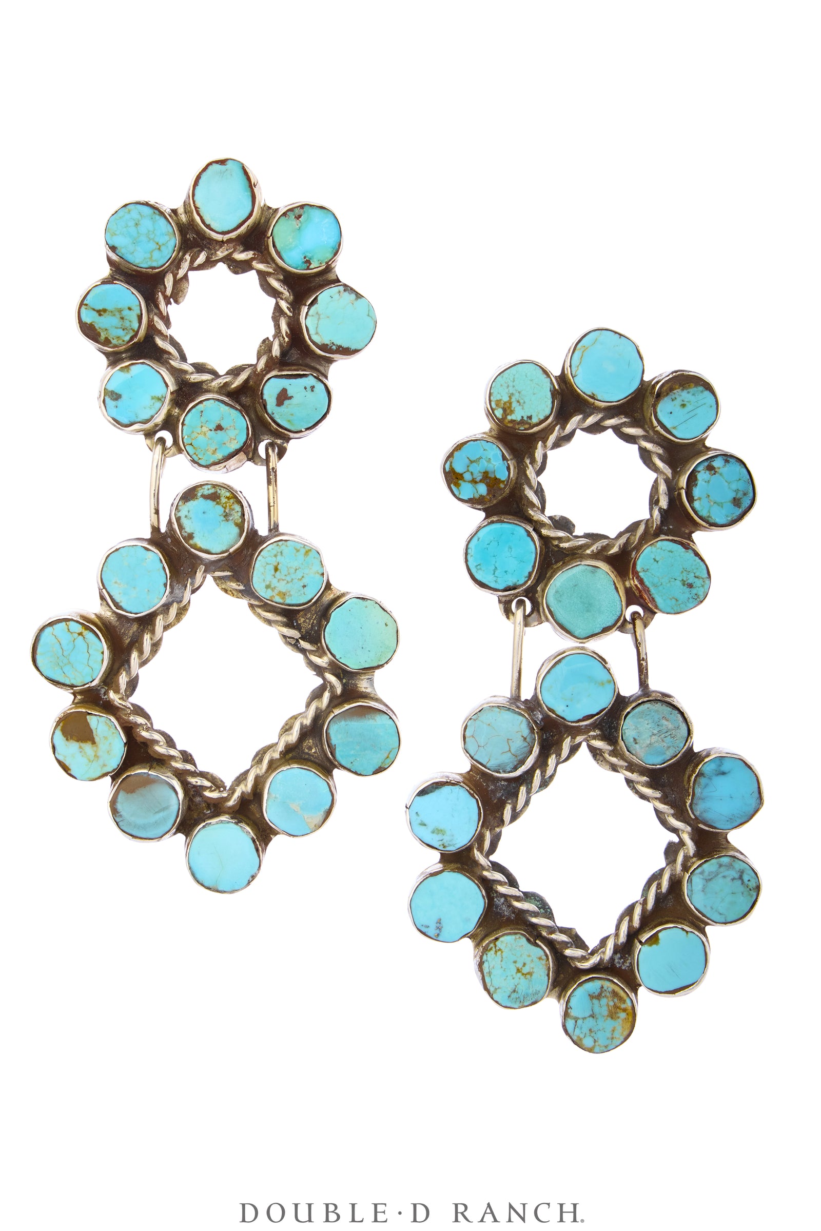 Earrings, Oscar Betz, Drop , Turquoise, Oscar Betz Hallmark, Contemporary, 2367D