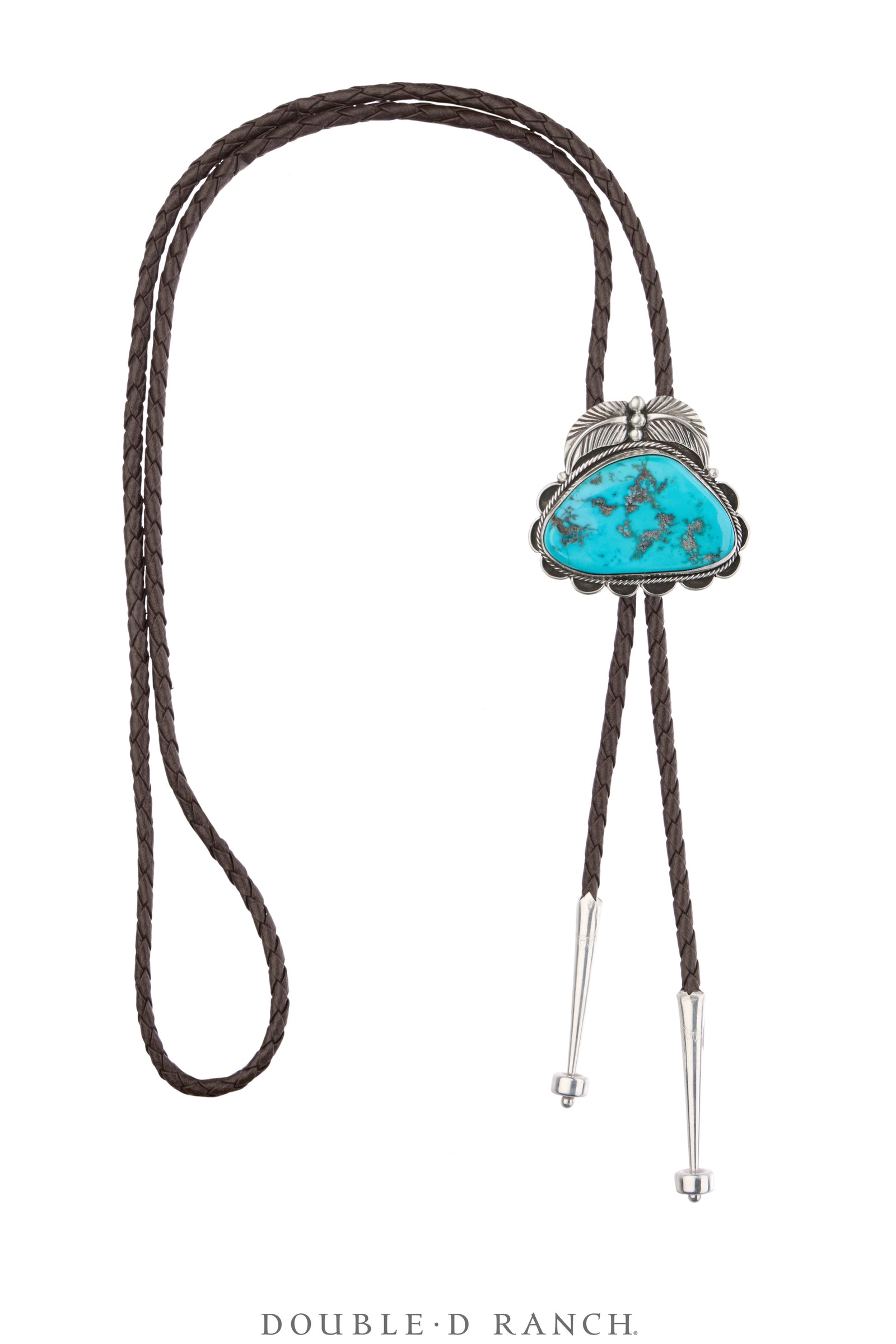 Bolo, Natural Stone, Turquoise, Hallmark, Vintage, 3761