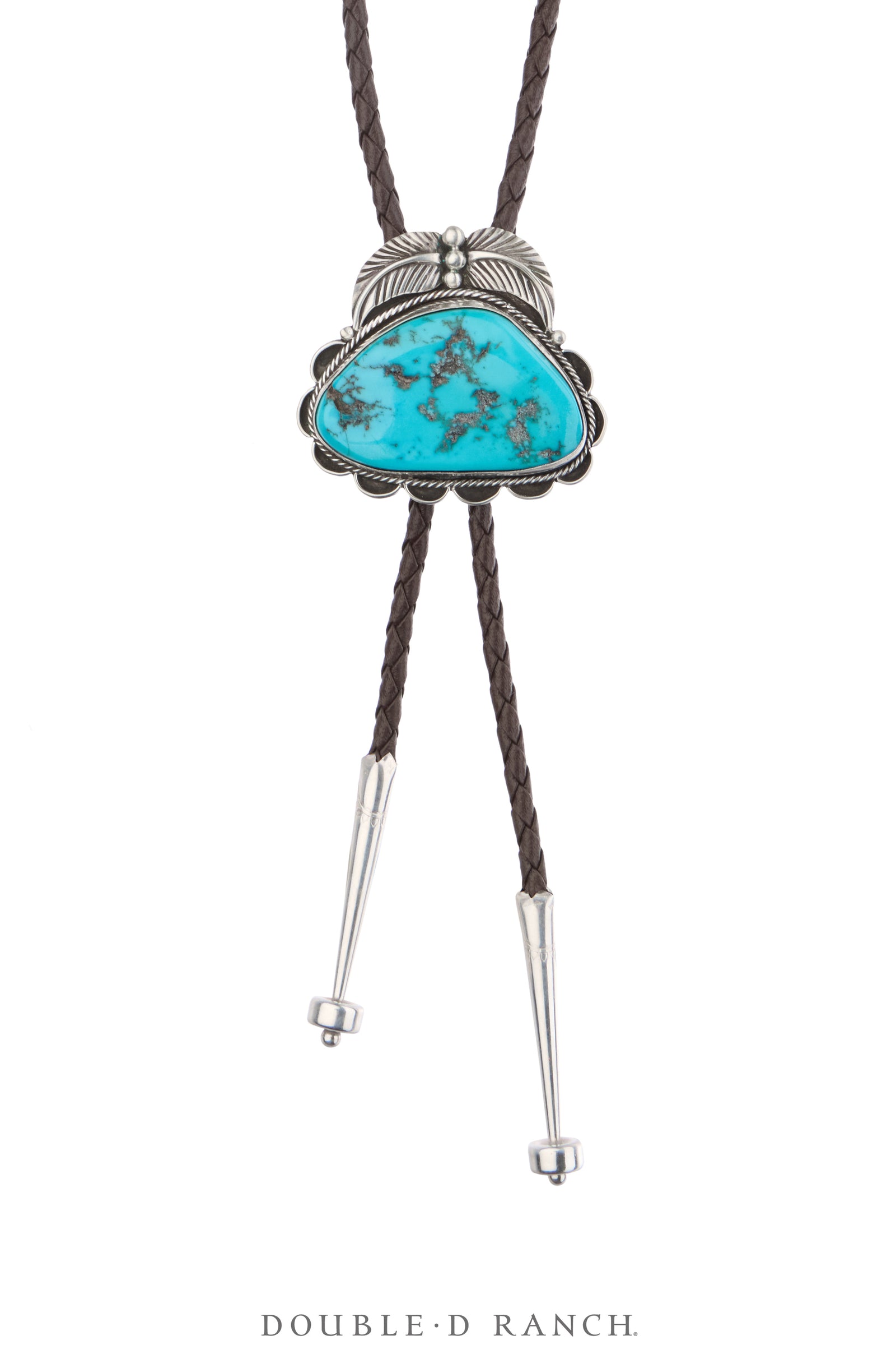 Bolo, Natural Stone, Turquoise, Hallmark, Vintage, 3761