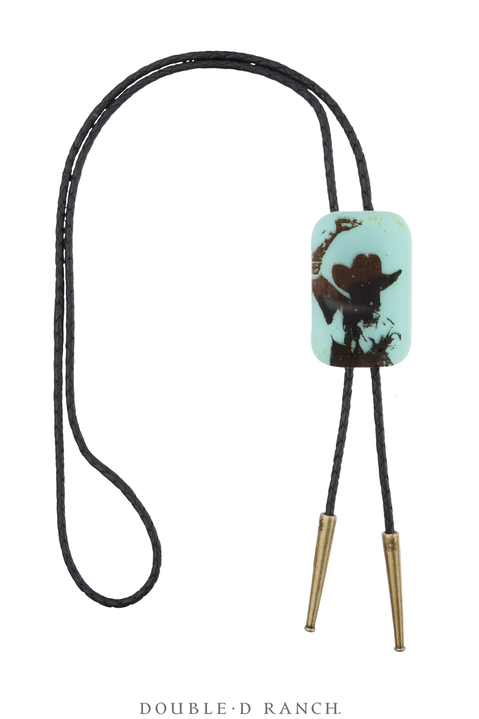 Bolo, Art Glass, Maura Allen Artist, Turquoise Cowgirl, Contemporary, 3766