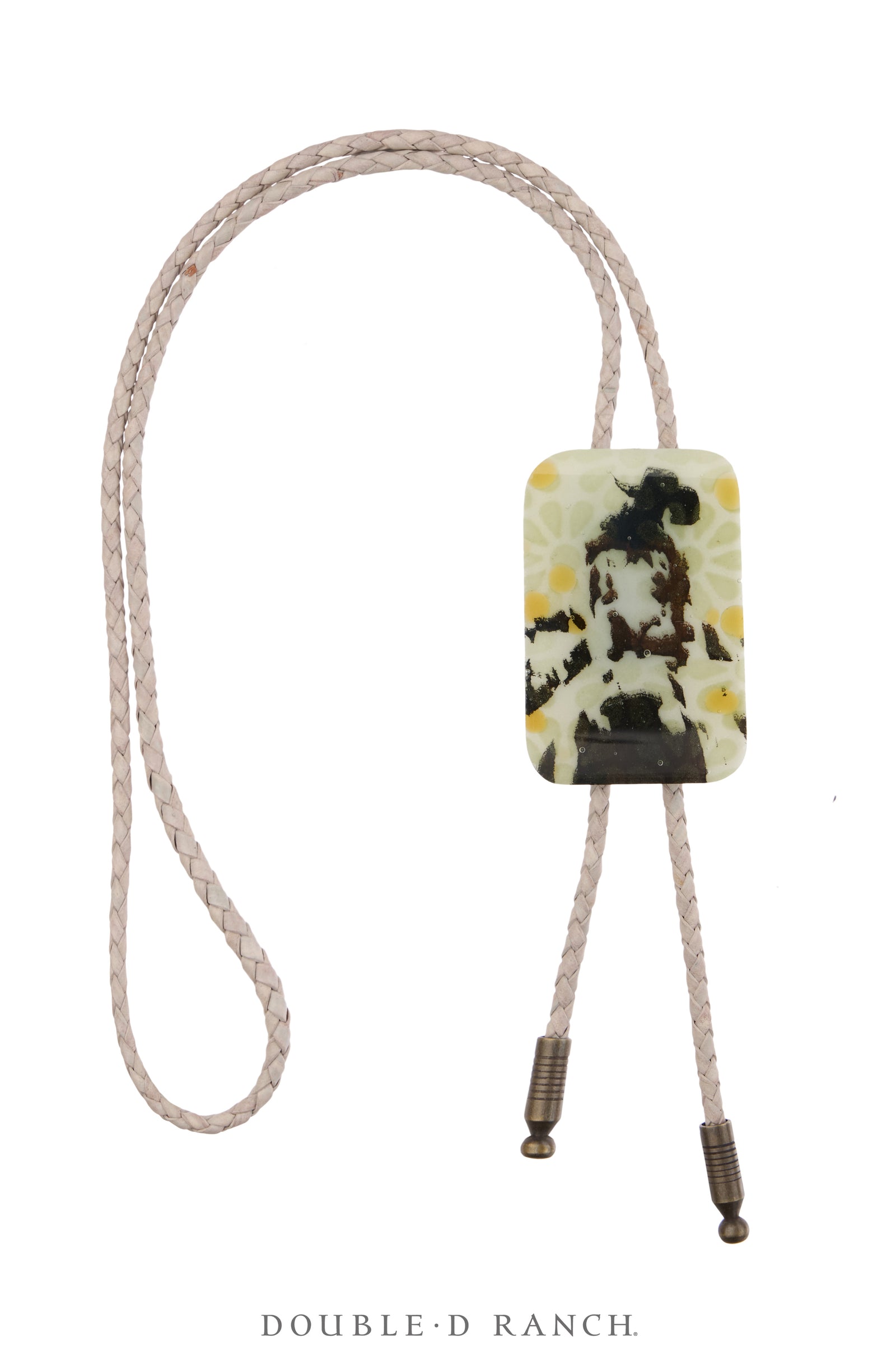 Bolo, Art Glass, Maura Allen Artist, Cowgirl Floral, Contemporary. 3768