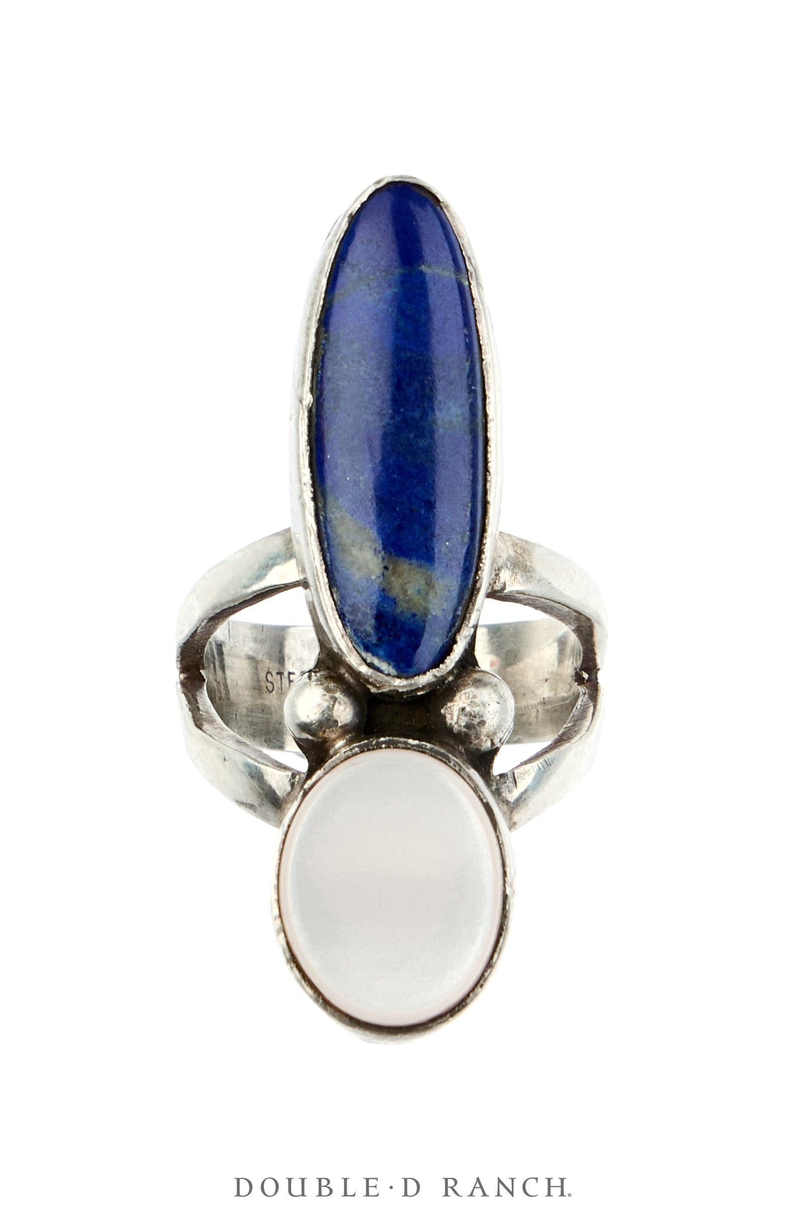 Necklace, Squash Blossom, Lapis & Pink Mother of Pearl, Matching Suite Including Cuff, Ring & Earrings, Hallmark, Vintage, 3841