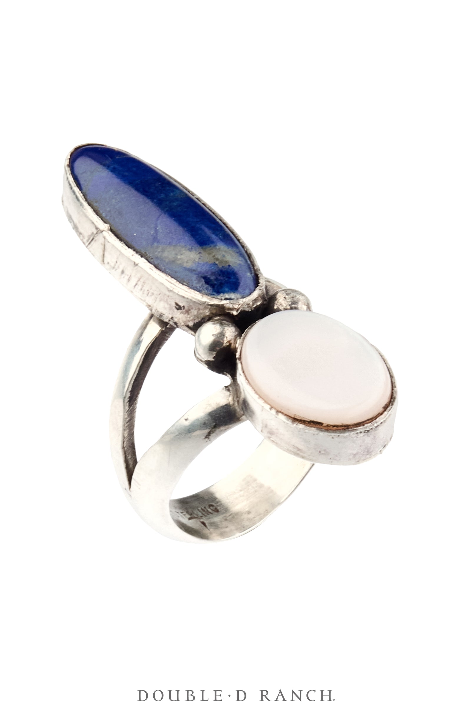 Necklace, Squash Blossom, Lapis & Pink Mother of Pearl, Matching Suite Including Cuff, Ring & Earrings, Hallmark, Vintage, 3841