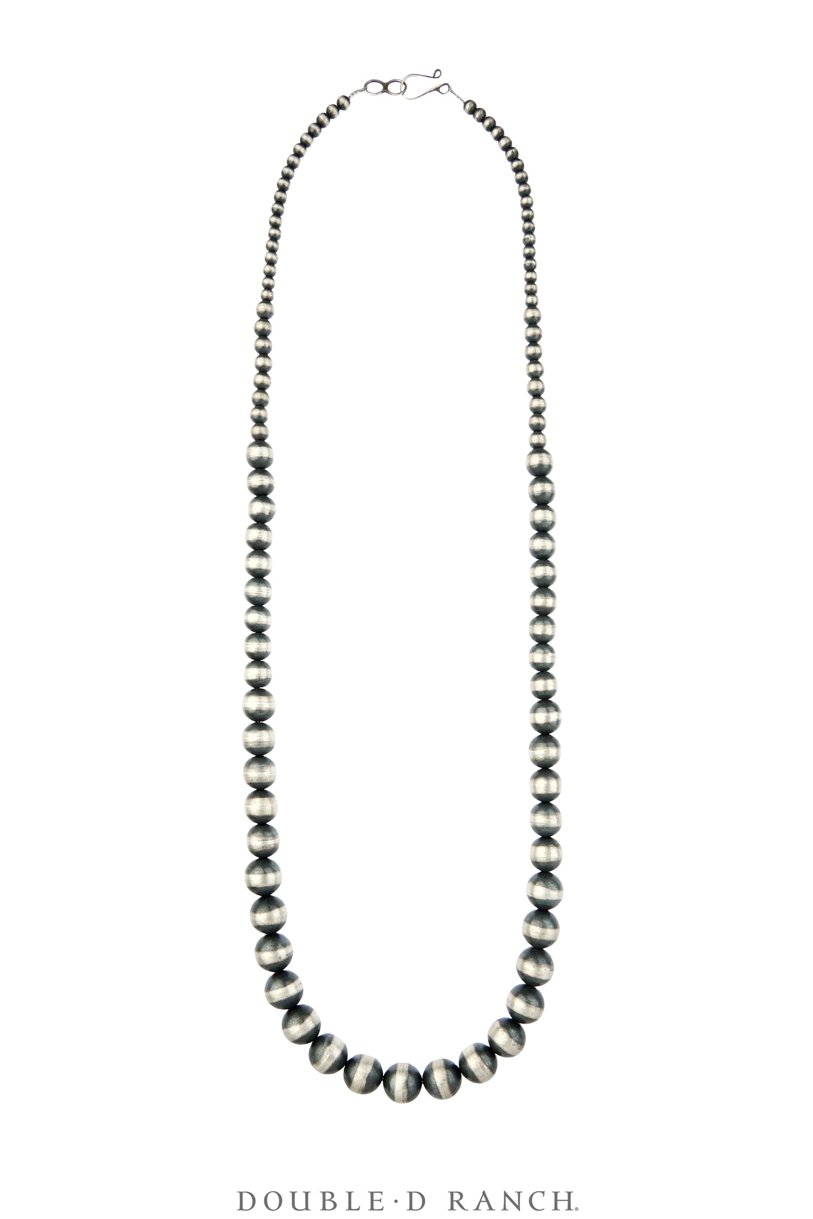 Necklace, Desert Pearls, Sterling Silver, 30" Artisan, Contemporary, 3900
