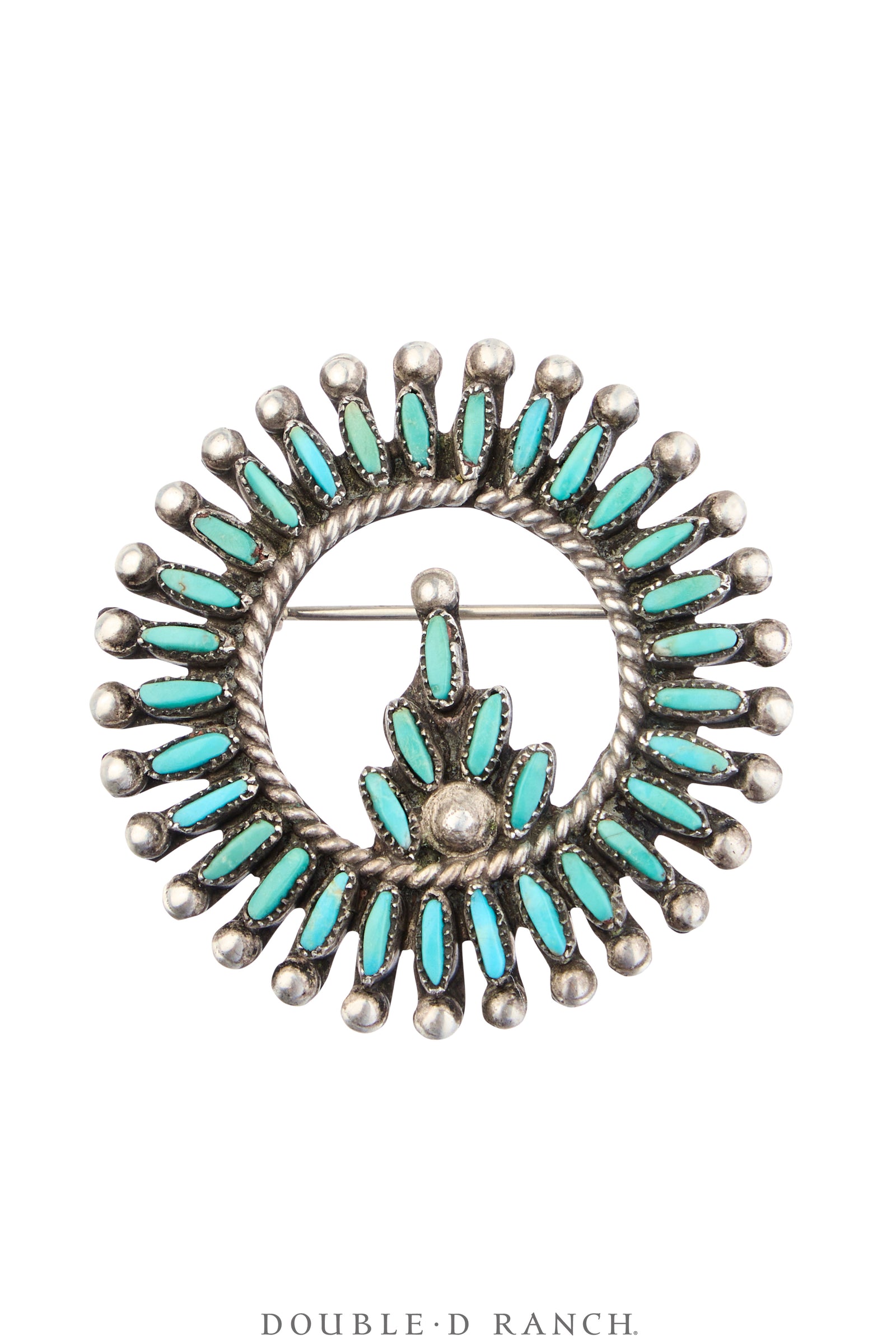 Pin, Cluster, Turquoise, Sans Hallmark, Vintage, 1288