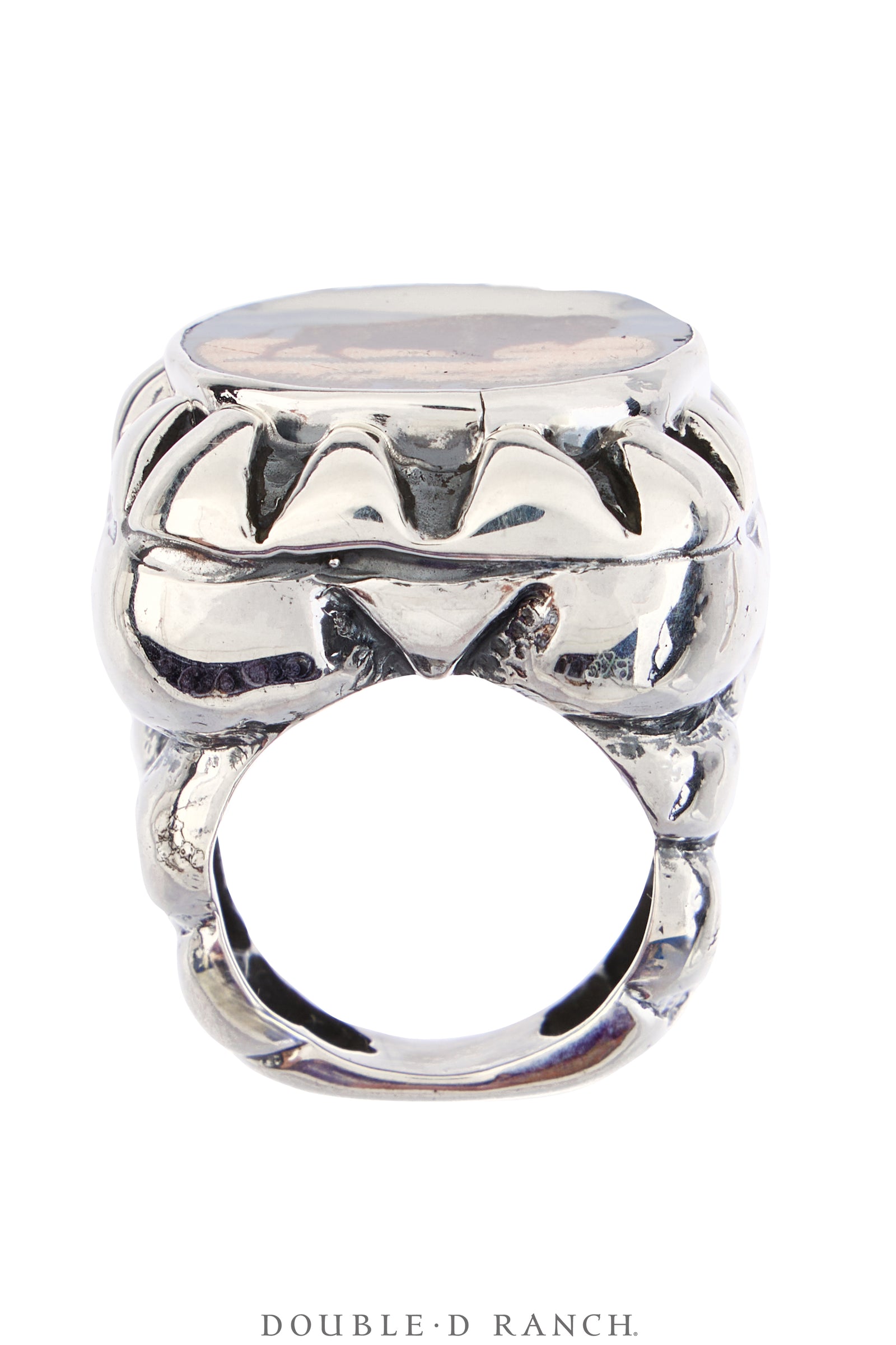 Ring, Dian Malouf, Statement, Railroad China, Buffalo, Hallmark, Contemporary, 1856D