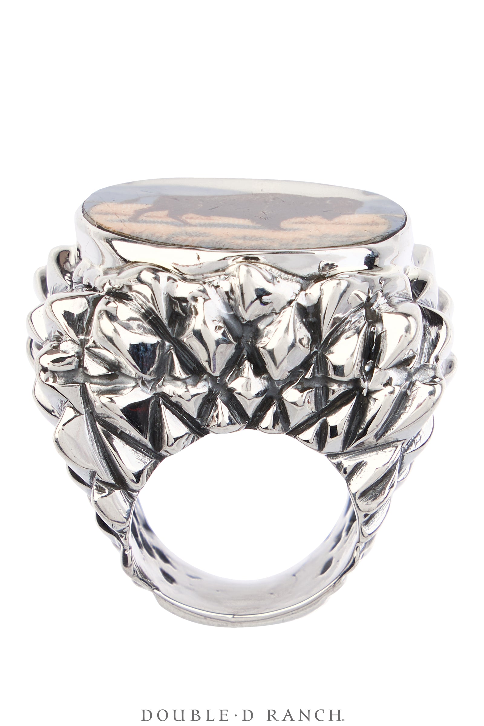 Ring, Dian Malouf, Statement, Railroad China, Buffalo, Hallmark, Contemporary, 1858B