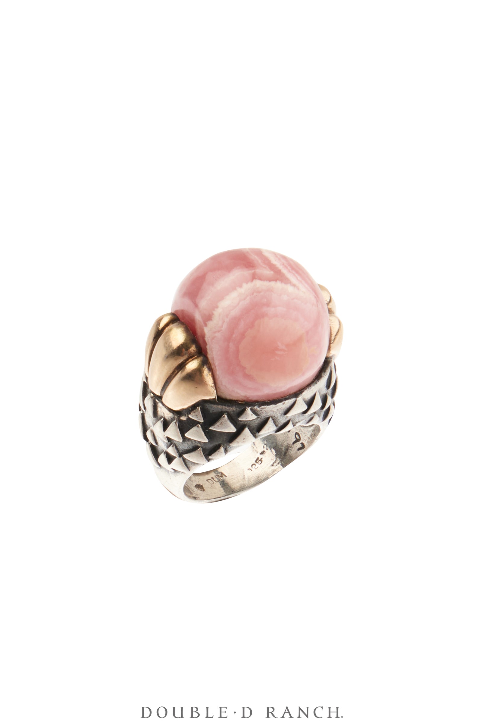 Ring, Dian Malouf, Rhodochrosite, Hallmark, Vintage 6.25, 1865