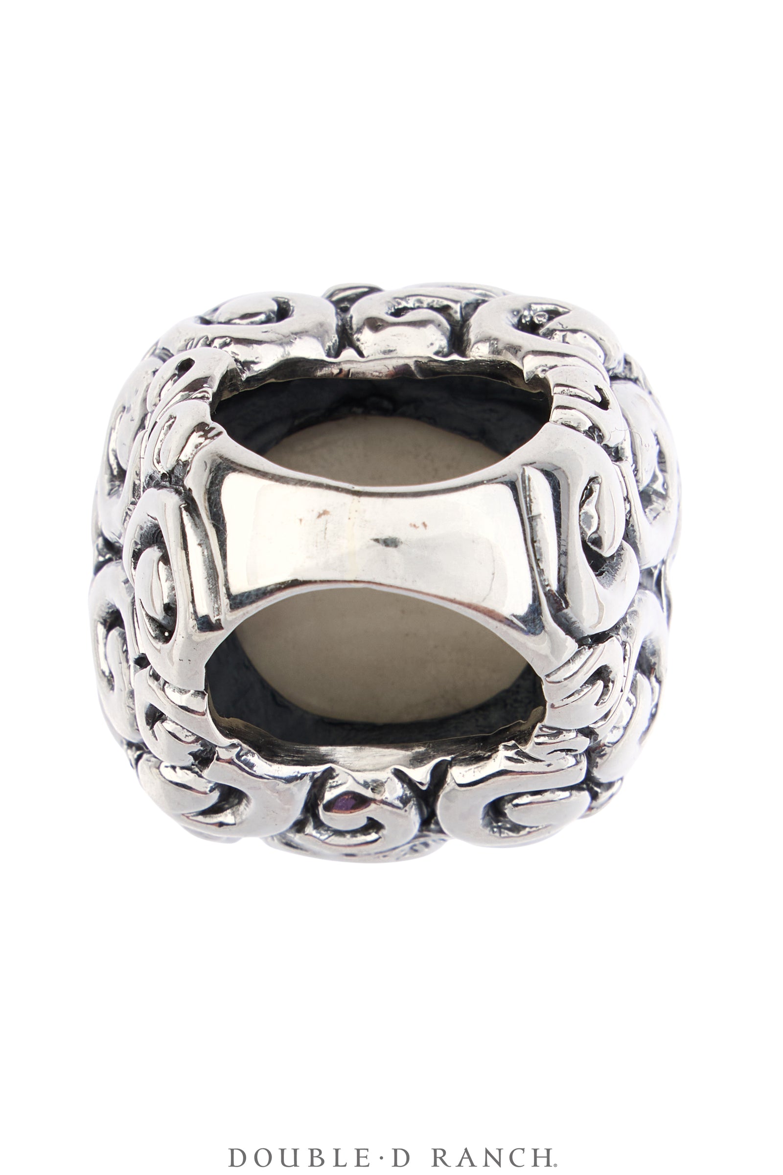 Ring, Dian Malouf, Statement, Railroad China, Union Jack, Hallmark, Contemporary, 1933B