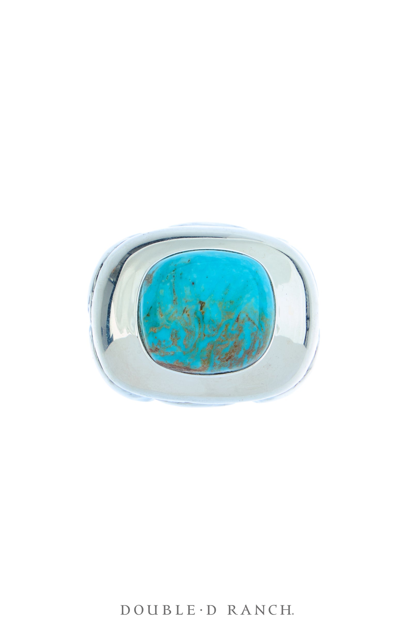 Ring, Dian Malouf, Kingman Turquoise, Sterling Silver, Contemporary, 1970