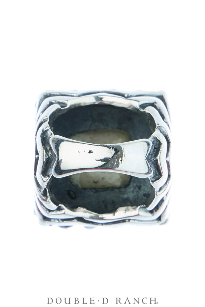 Ring, Dian Malouf, Statement, Railroad China, Union Jack, Hallmark, Contemporary, 1973
