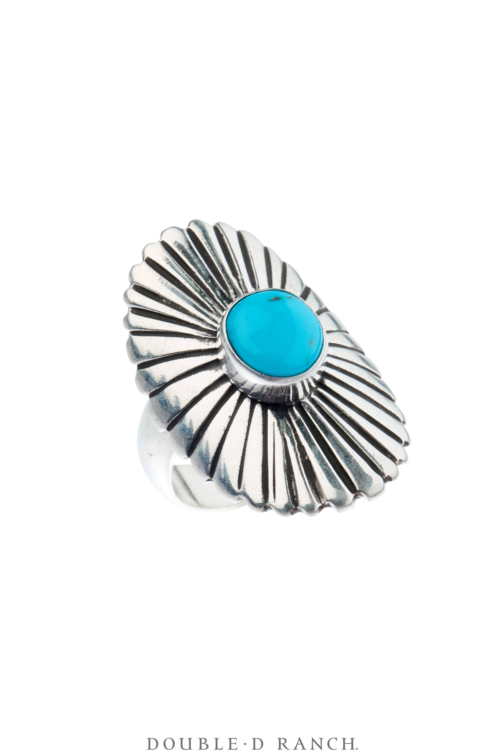 Ring, Shield, Turquoise, Contemporary, 1985