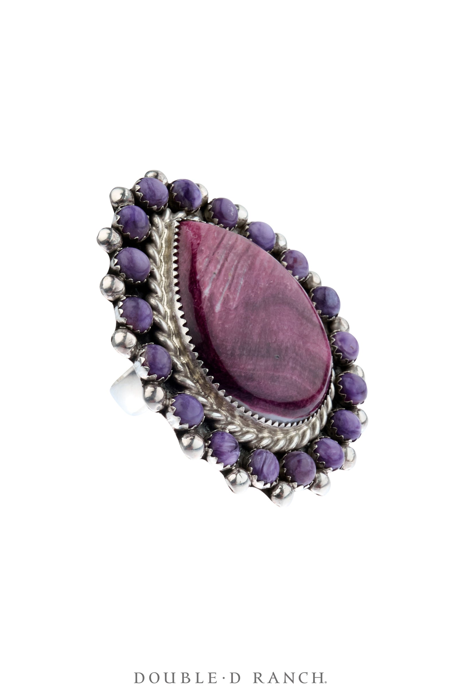 Ring, Statement, Purple Spiny Oyster, Hallmark, Contemporary, 1989