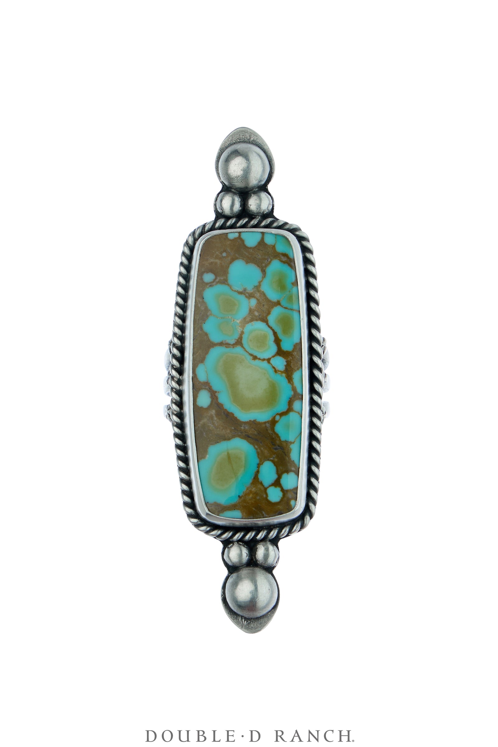 Ring, Shield, Turquoise, Artisan, Contemporary, 1993