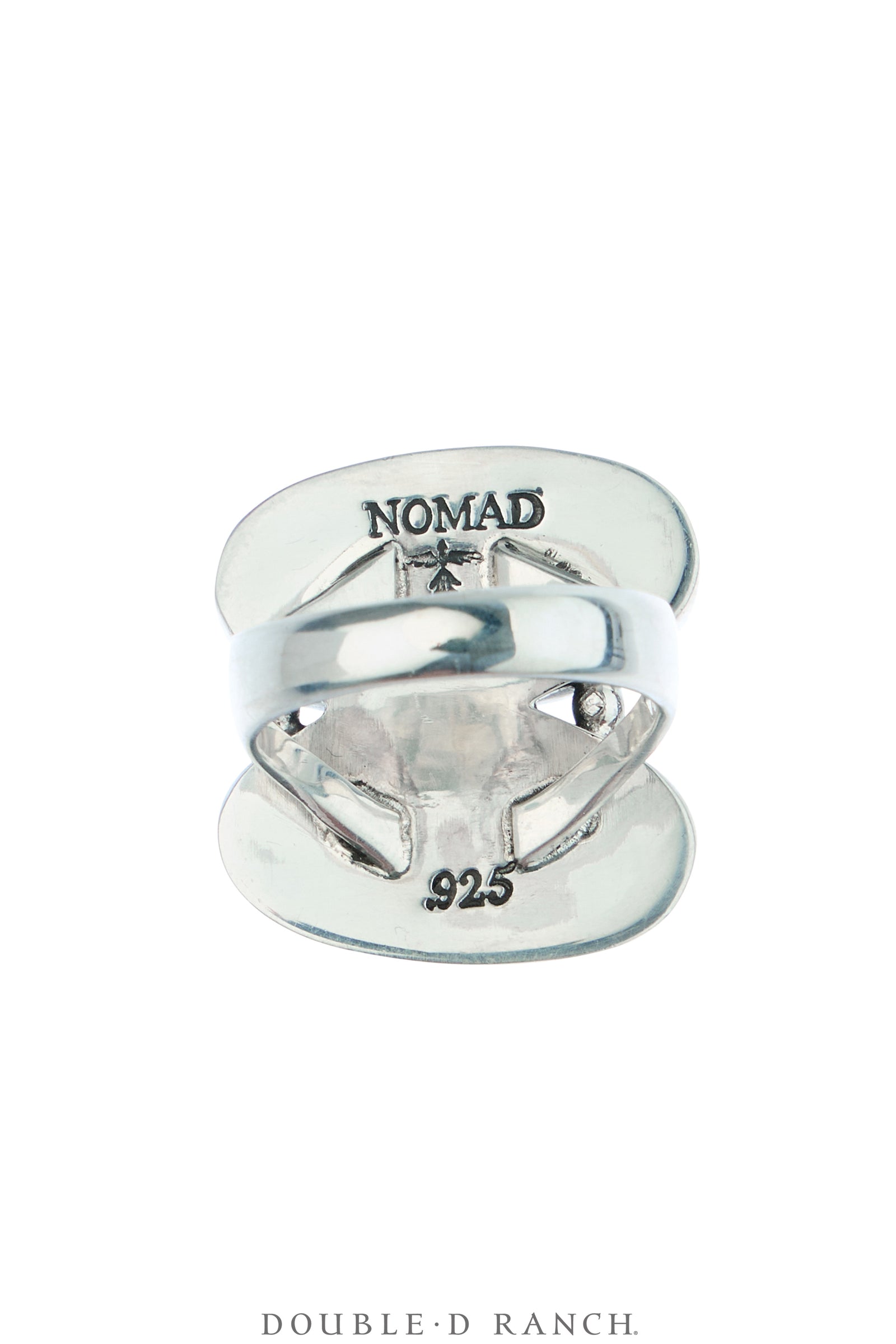 Ring, Faceted Jewel, Rainbow Moonstone, Double, Artisan, Contemporary, 2000