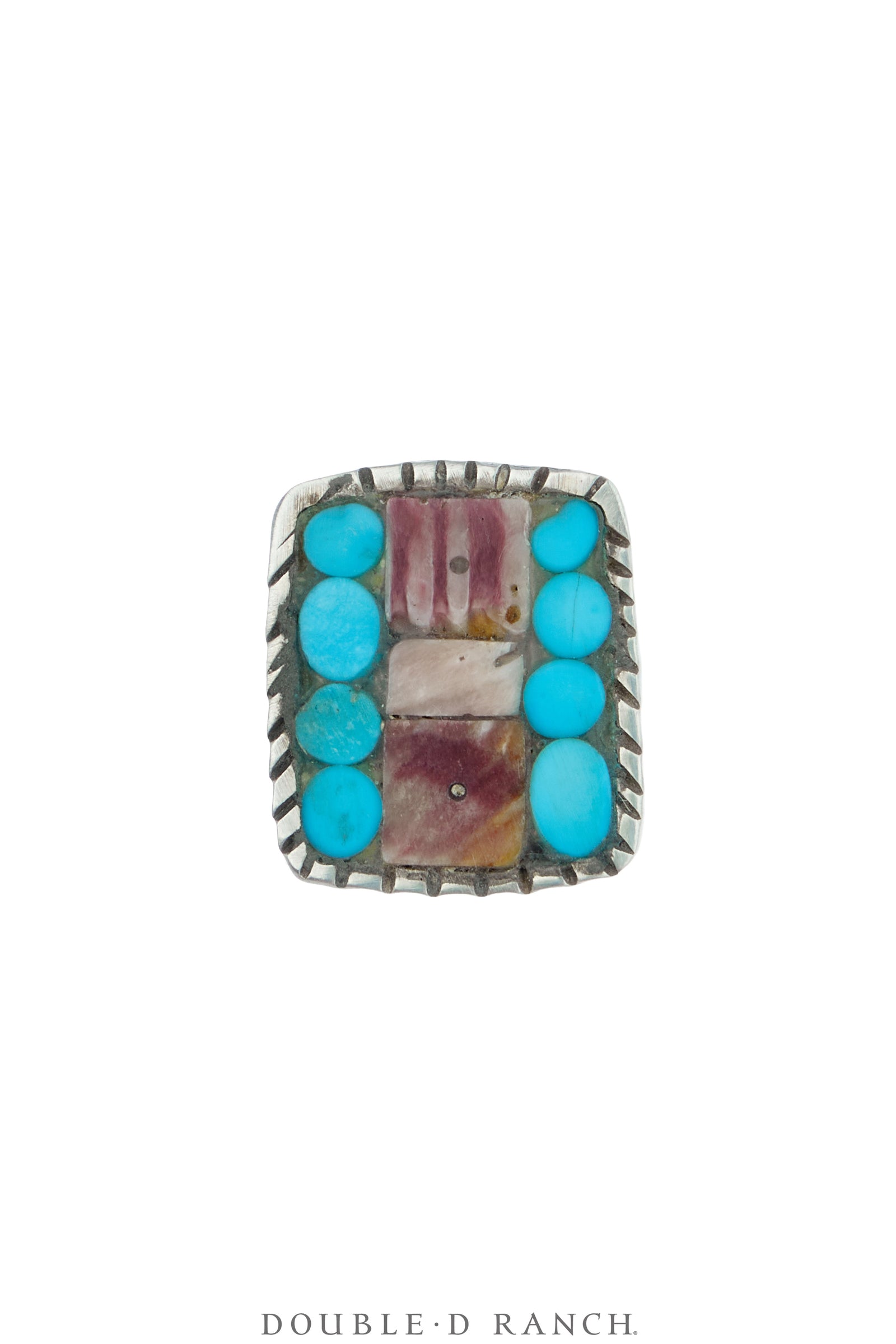 Ring, Inlay, Turquoise & Spiny Oyster, Charlie Favour, Contemporary, 2004