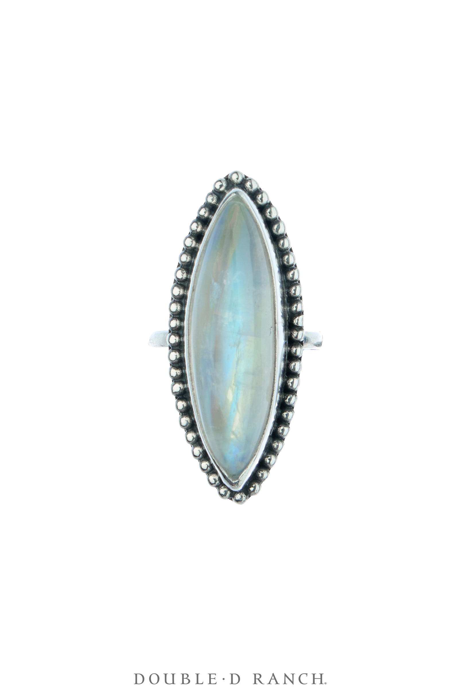 Ring, Faceted Jewel, Rainbow Moonstone, Artisan, Contemporary, 2006