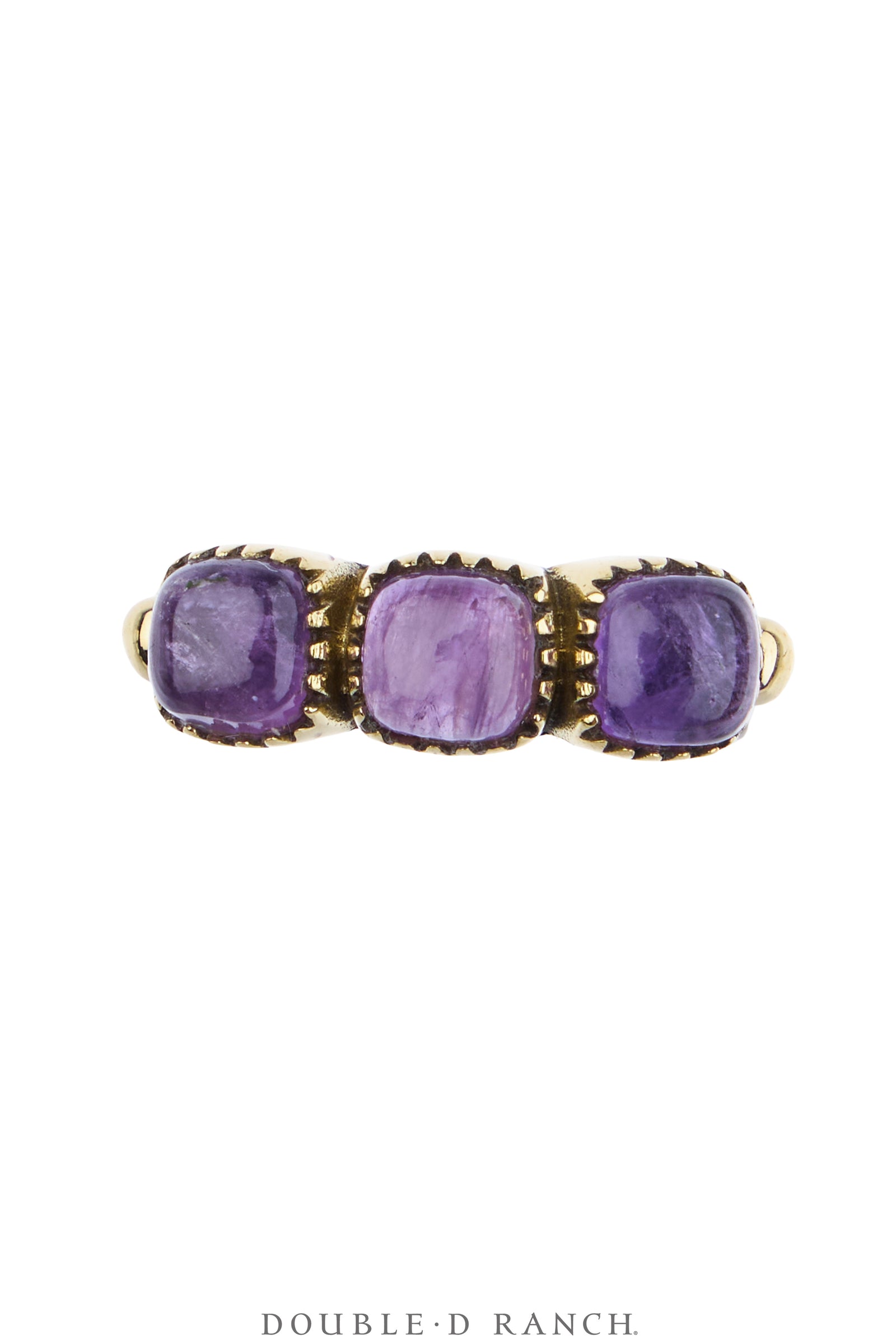 Ring, Faceted Jewel, Row, Amethyst, Contemporary, 2033E