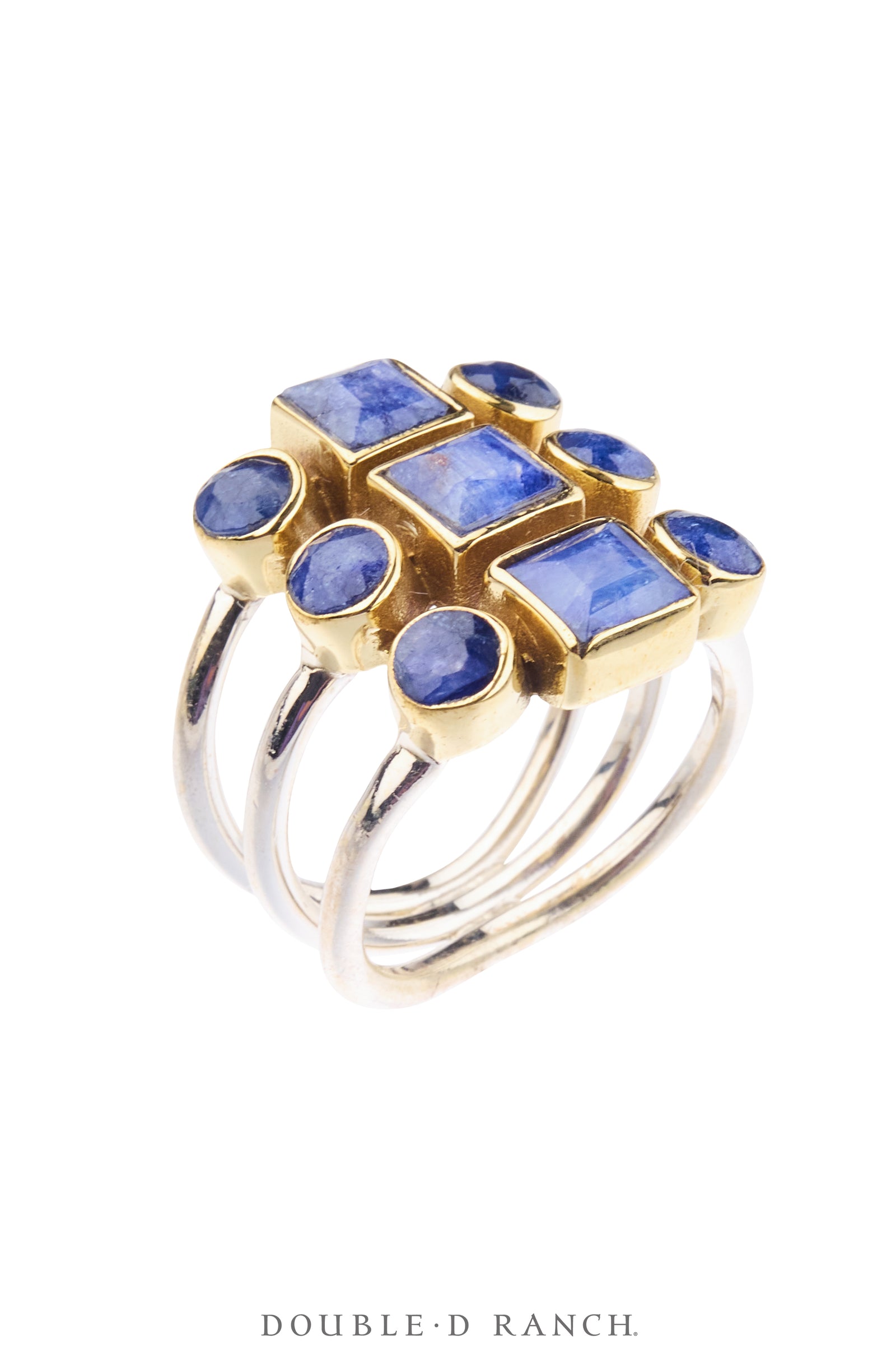 Ring, Faceted Jewel, Shield, Lapis, Contemporary, 2034