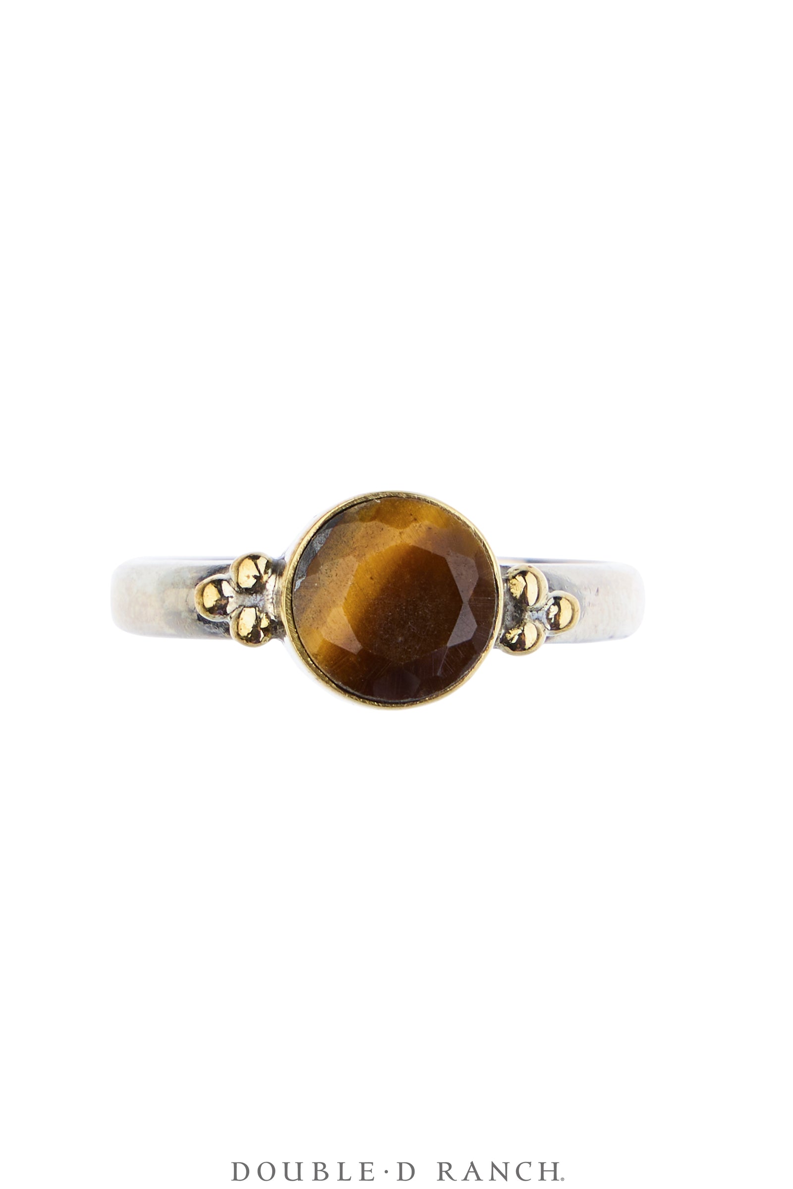 Ring, Faceted Jewel, Single Stone, Tiger's Eye, Contemporary, 2035B