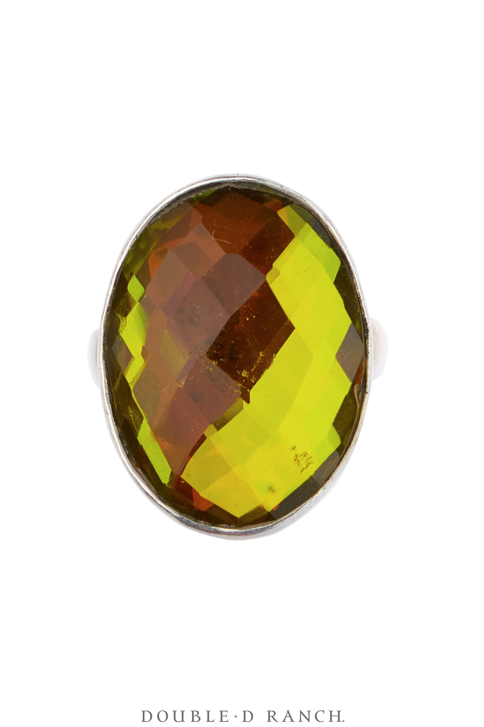 Ring, Faceted Jewel, Single Stone, Ammolite, Contemporary, 2045
