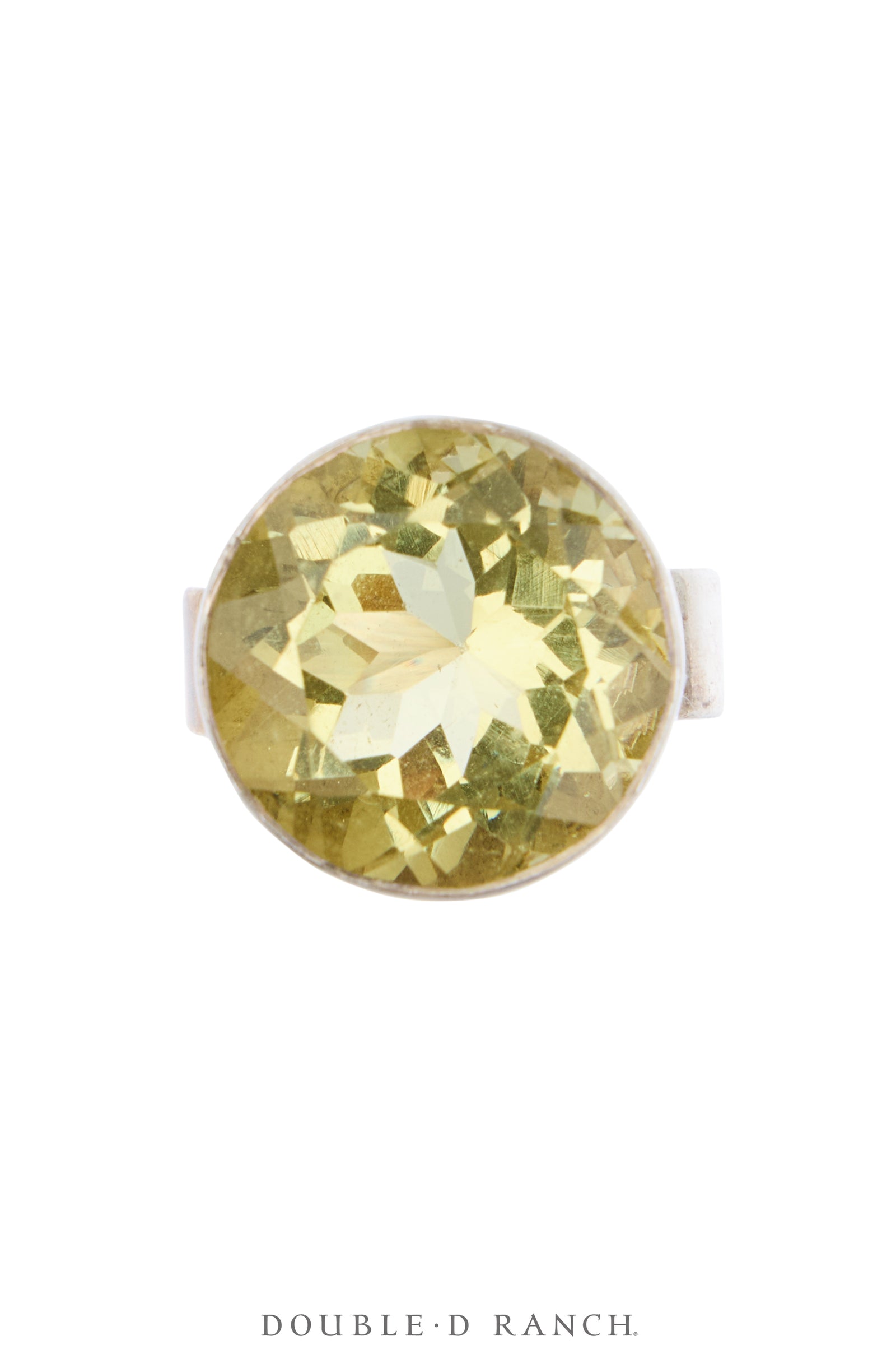 Ring, Faceted Jewel, Single Stone, Lemon Quartz, Contemporary, 2062
