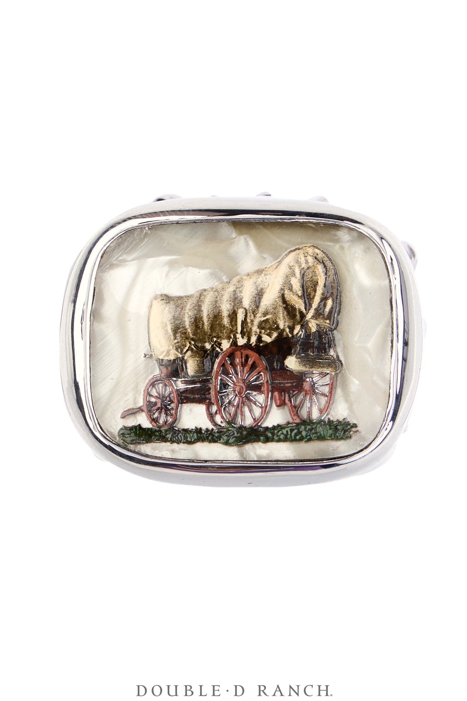 Ring, Dian Malouf, Glass Wagon, Sterling Silver, Hallmark, Contemporary, 2074