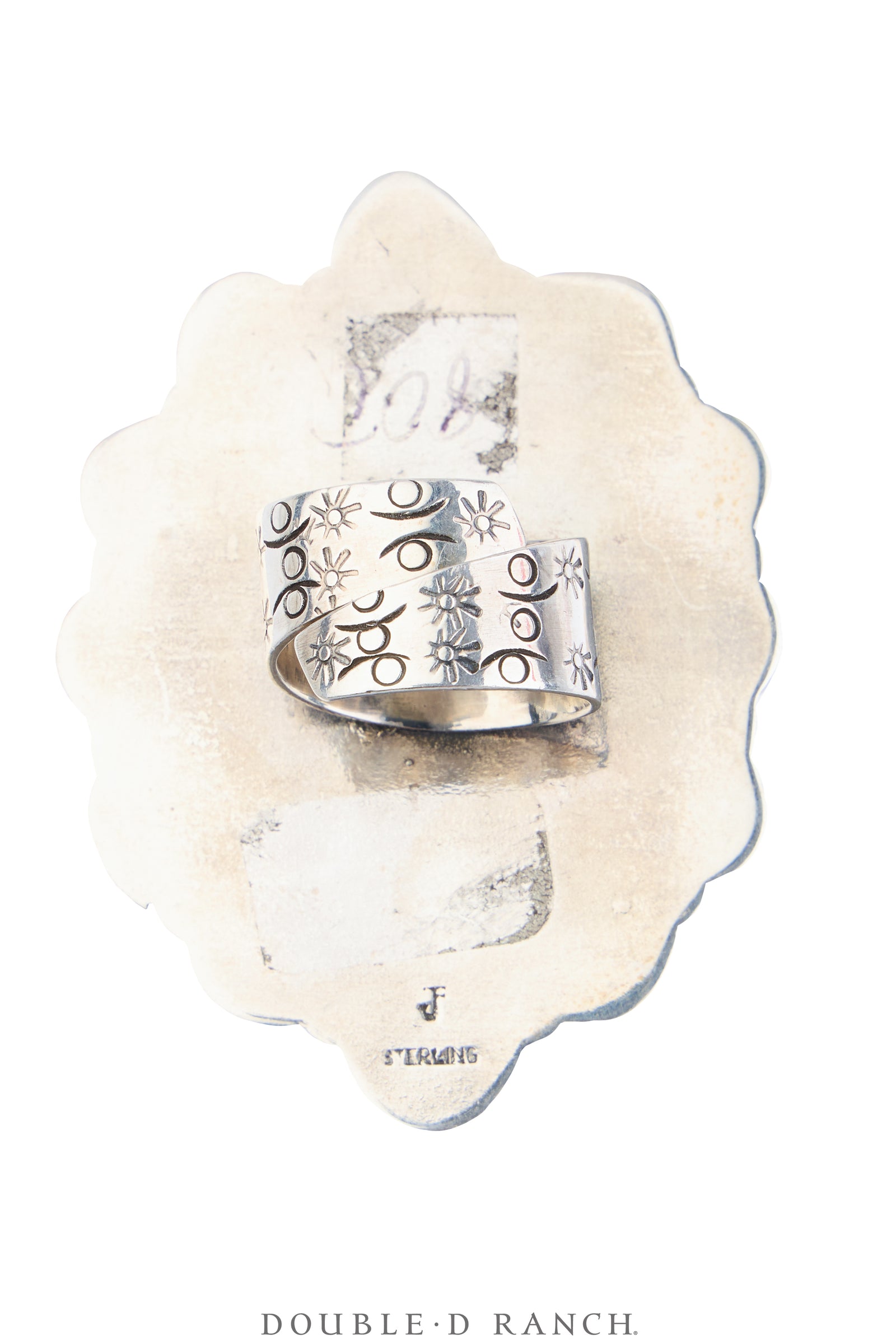Ring, Federico, Cluster, Abalone, Mother of Pearl, Hallmark, Contemporary, 2077