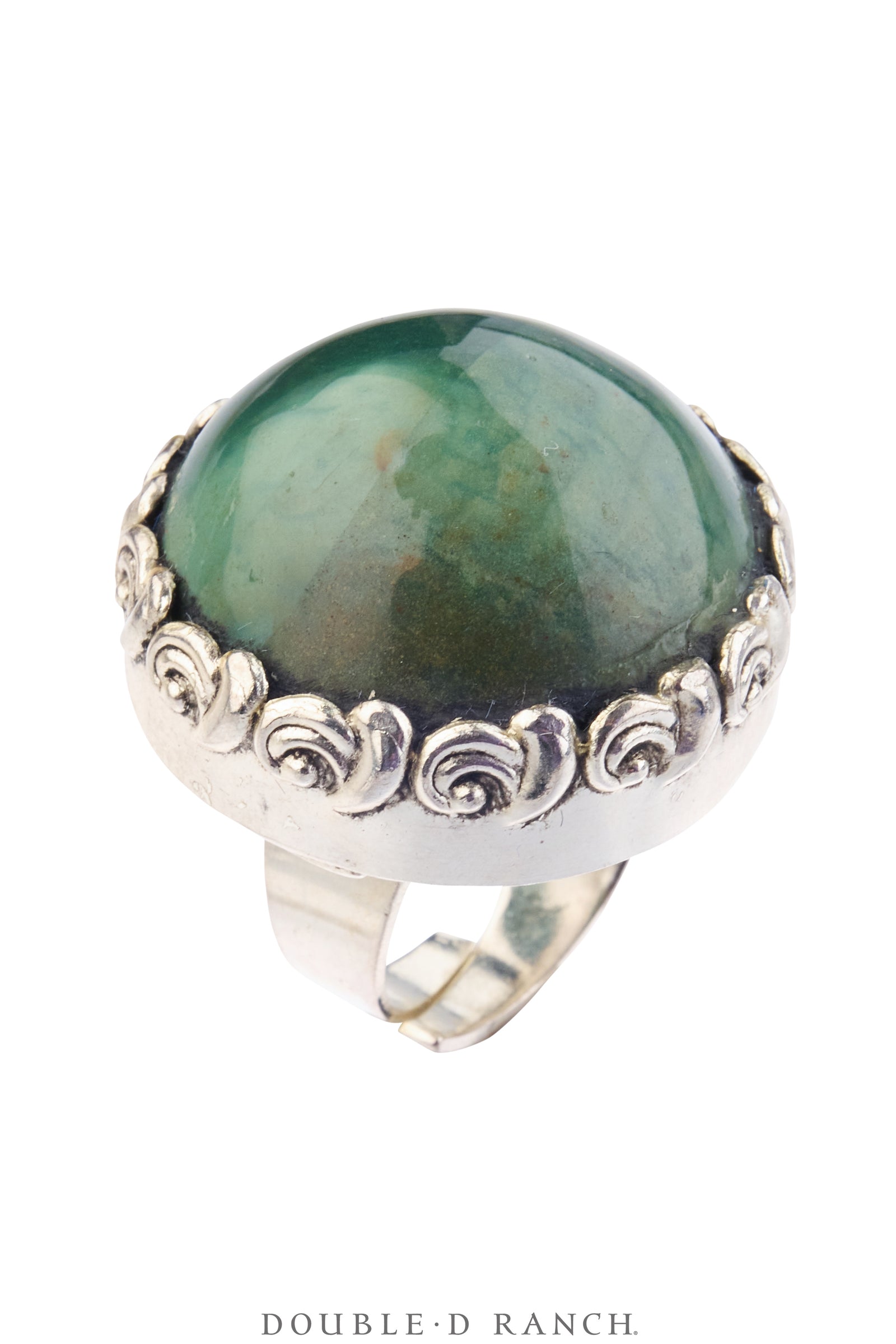 Ring, Faceted Jewel, Nephrite Jade, Contemporary, 2104