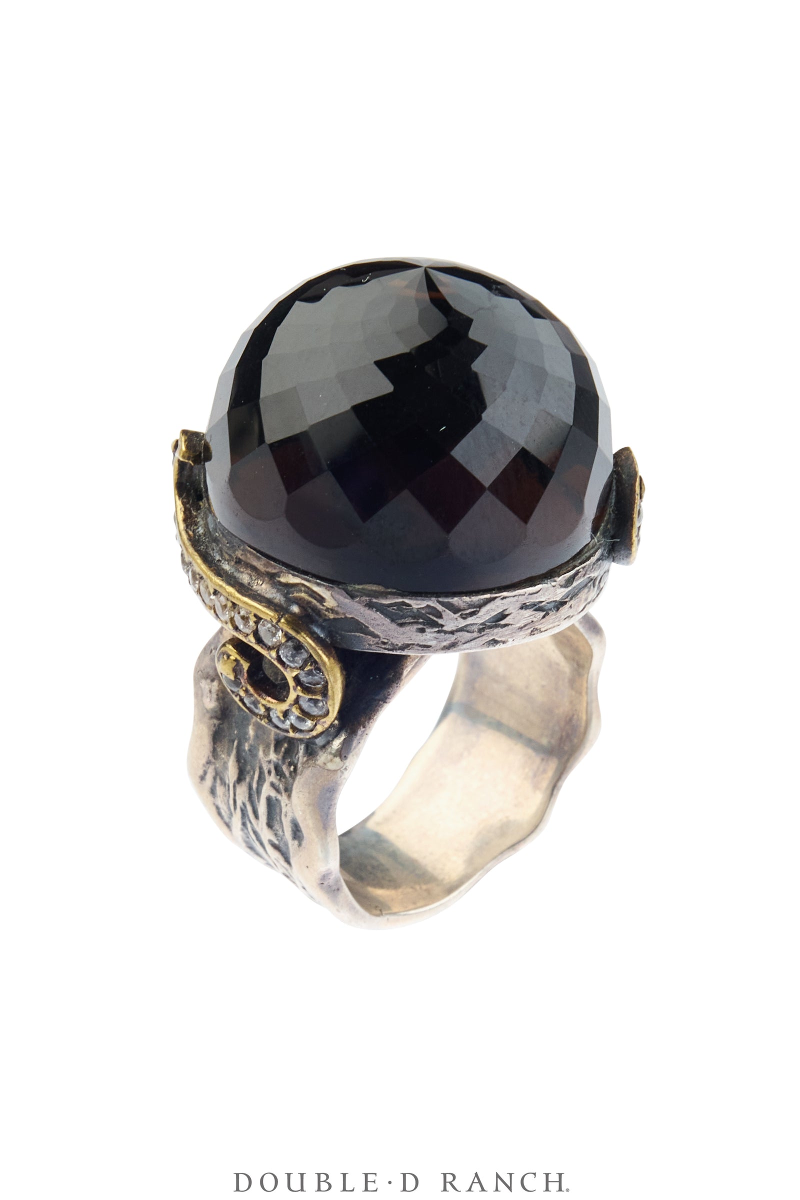 Ring, Statement, Black Obsidian, Hallmark, Contemporary, 2120