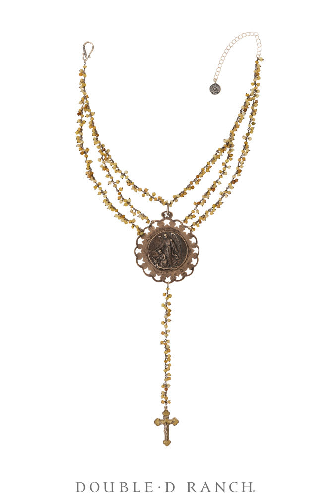Necklace, MB, Pendant, Double Neck, Religious Medallions, Contemporary, 3991