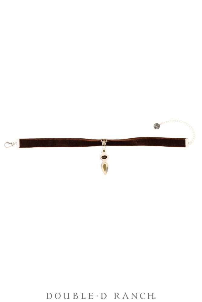 Necklace, Pendant, Margeaux Ribbon With Semi-Precious Stones, Hallmark, Contemporary, 3995P