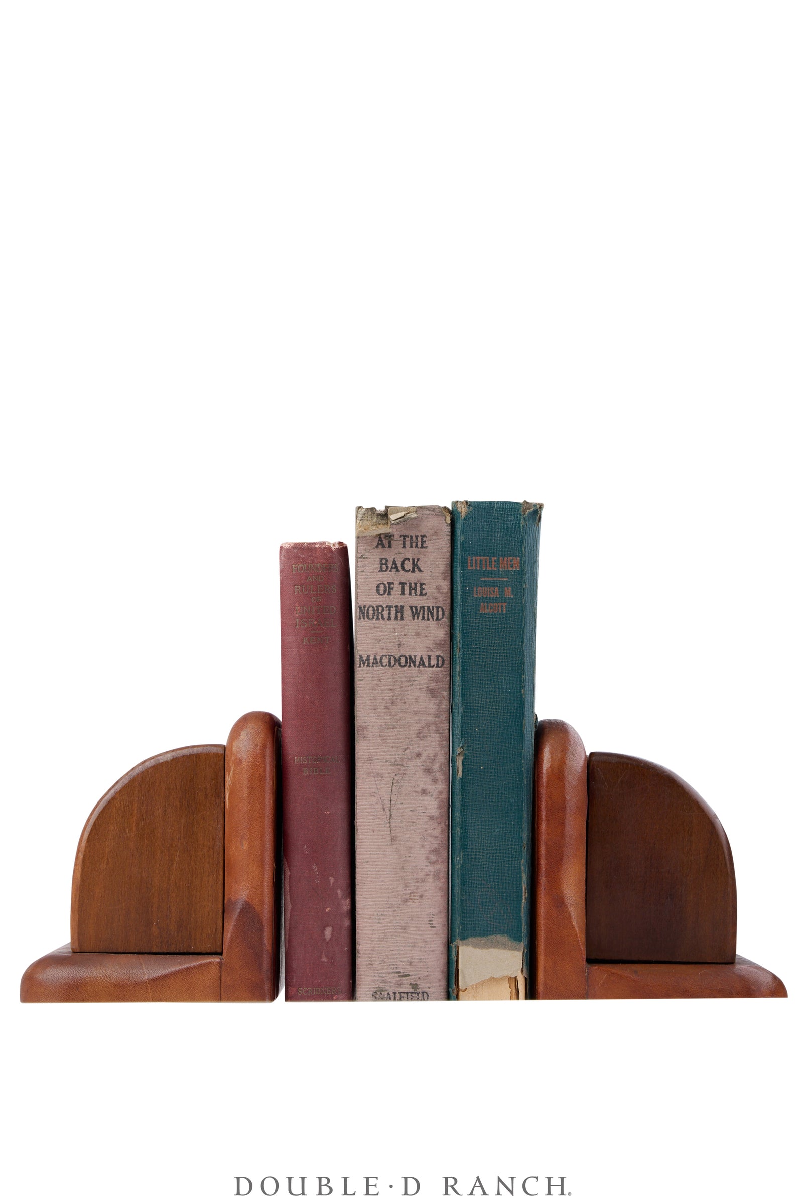 Miscellaneous, Bookends, Western Brands, Wood, Vintage, 1236