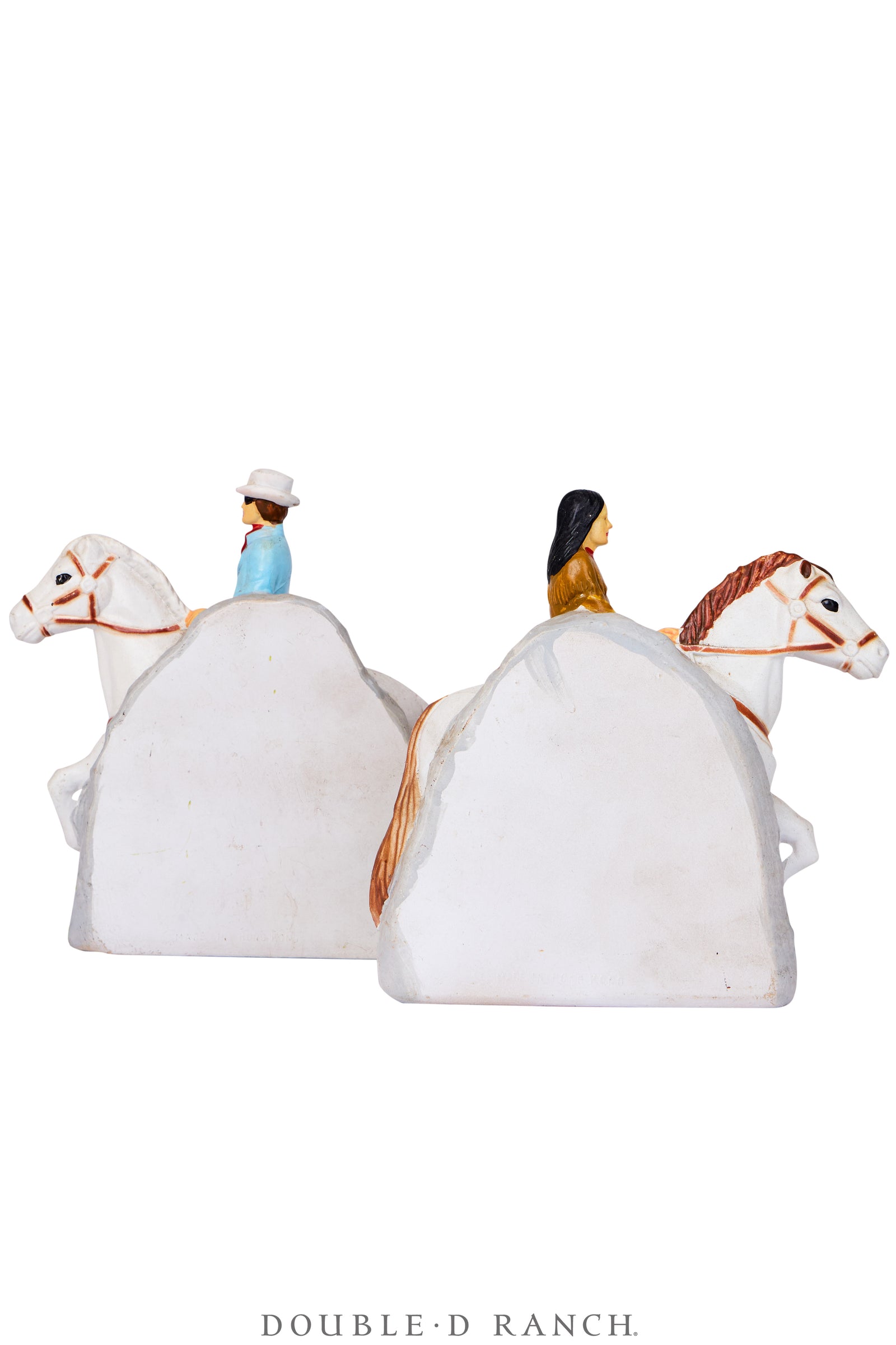 Miscellaneous, Bookends, Lone Ranger & Tonto, Porcelain, Vintage ‘50s, 1354
