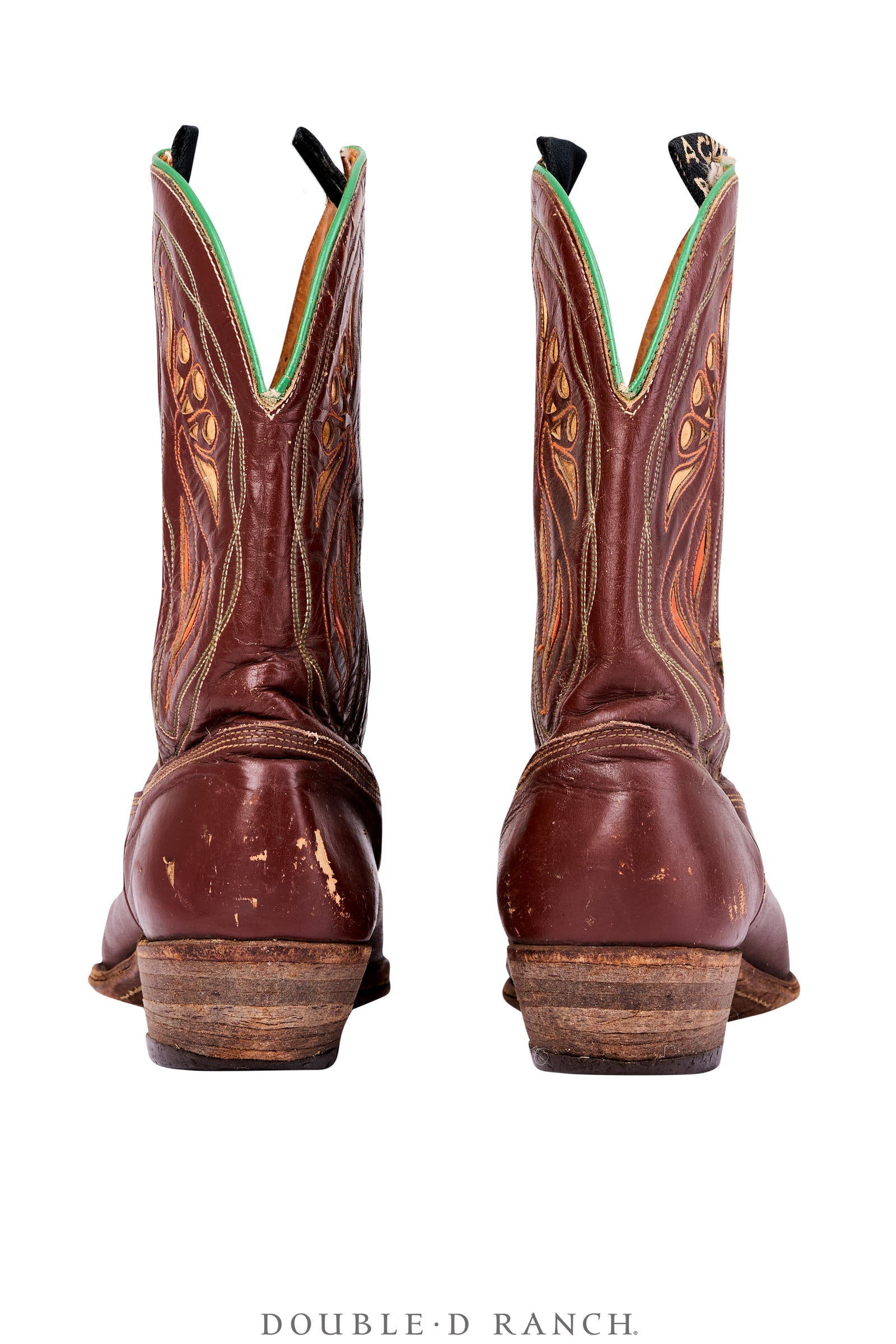Boot, Vintage, Underlay, Floral, Acme Boot Company, Vintage, 1362