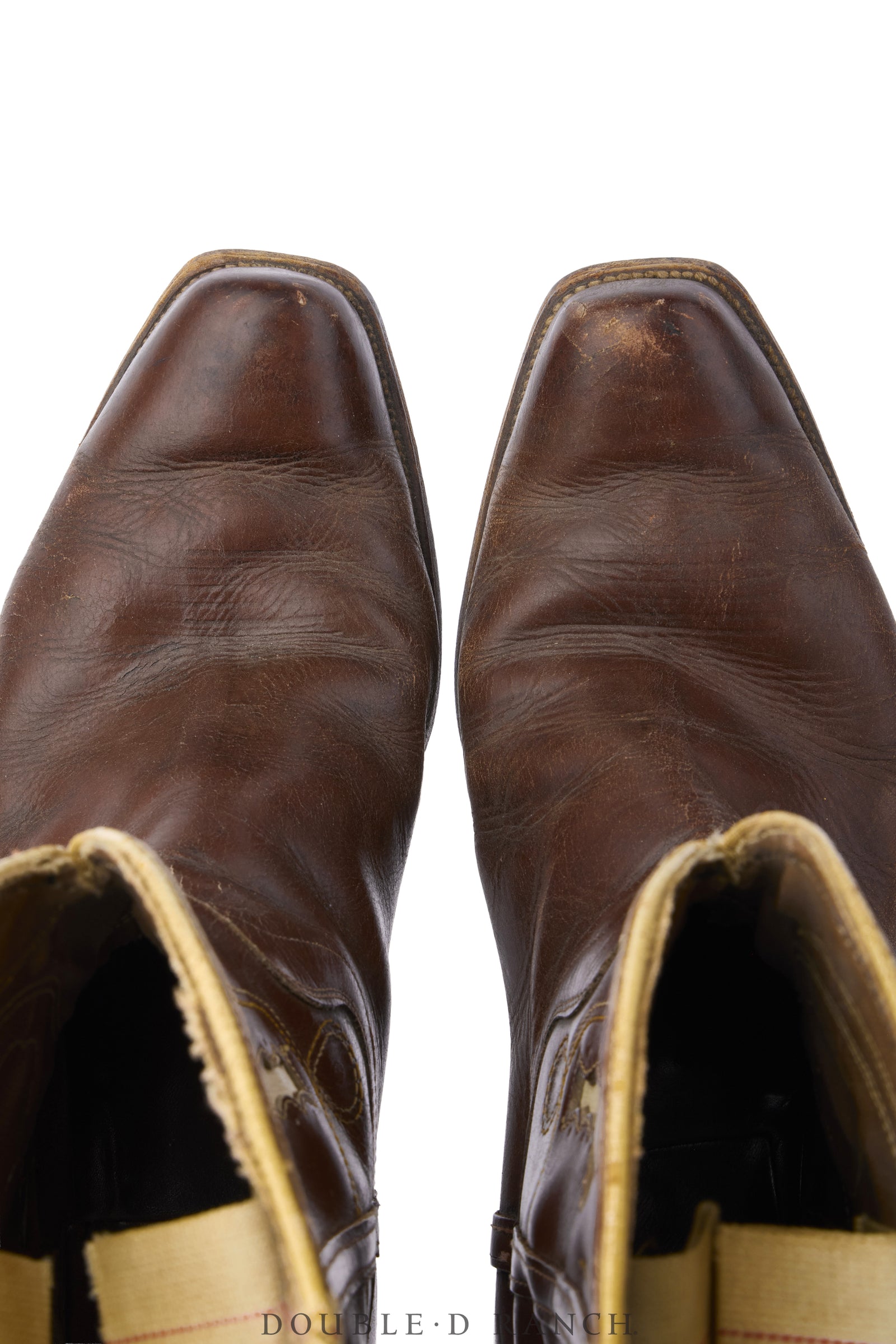 Boot, Vintage, Underlay, Stylized Spade, Snub Nose, Vintage, 1446