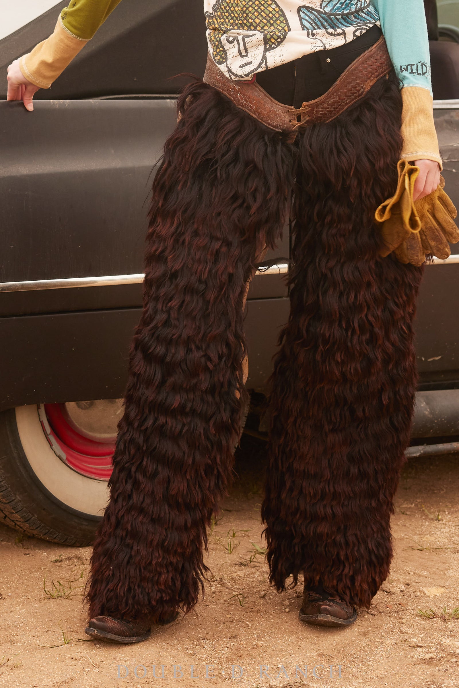 Miscellaneous, Chaps, Woolies, Tooled Leather Belt, Vintage, Turn of the Century, 738