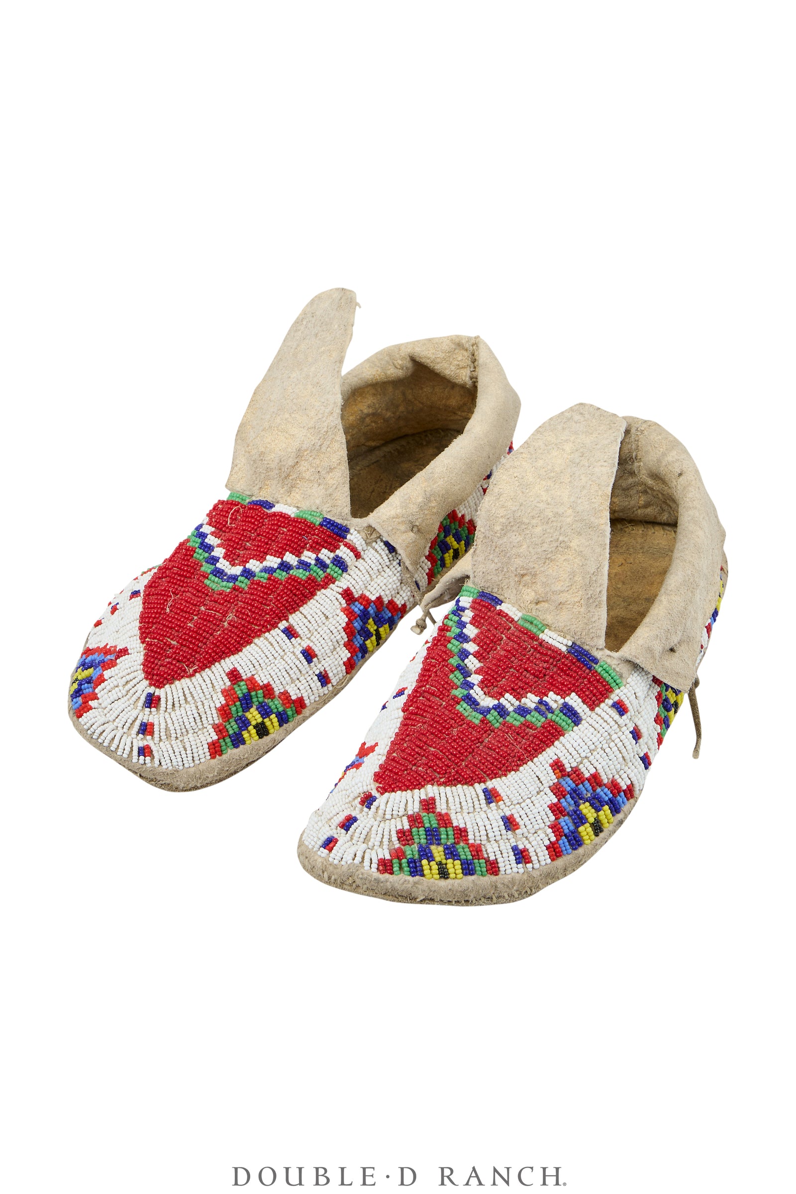 Miscellaneous, Artifact, Moccasins, Beaded, Northern Plains, Vintage, 1409